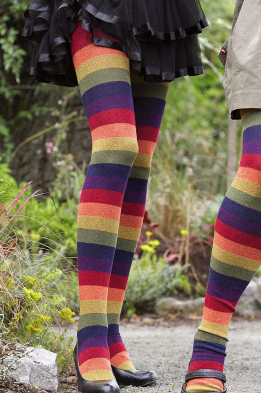 "Dreamer Socks Rainbow Knee High Socks for Women – Extra Long Colorful Statement Socks"