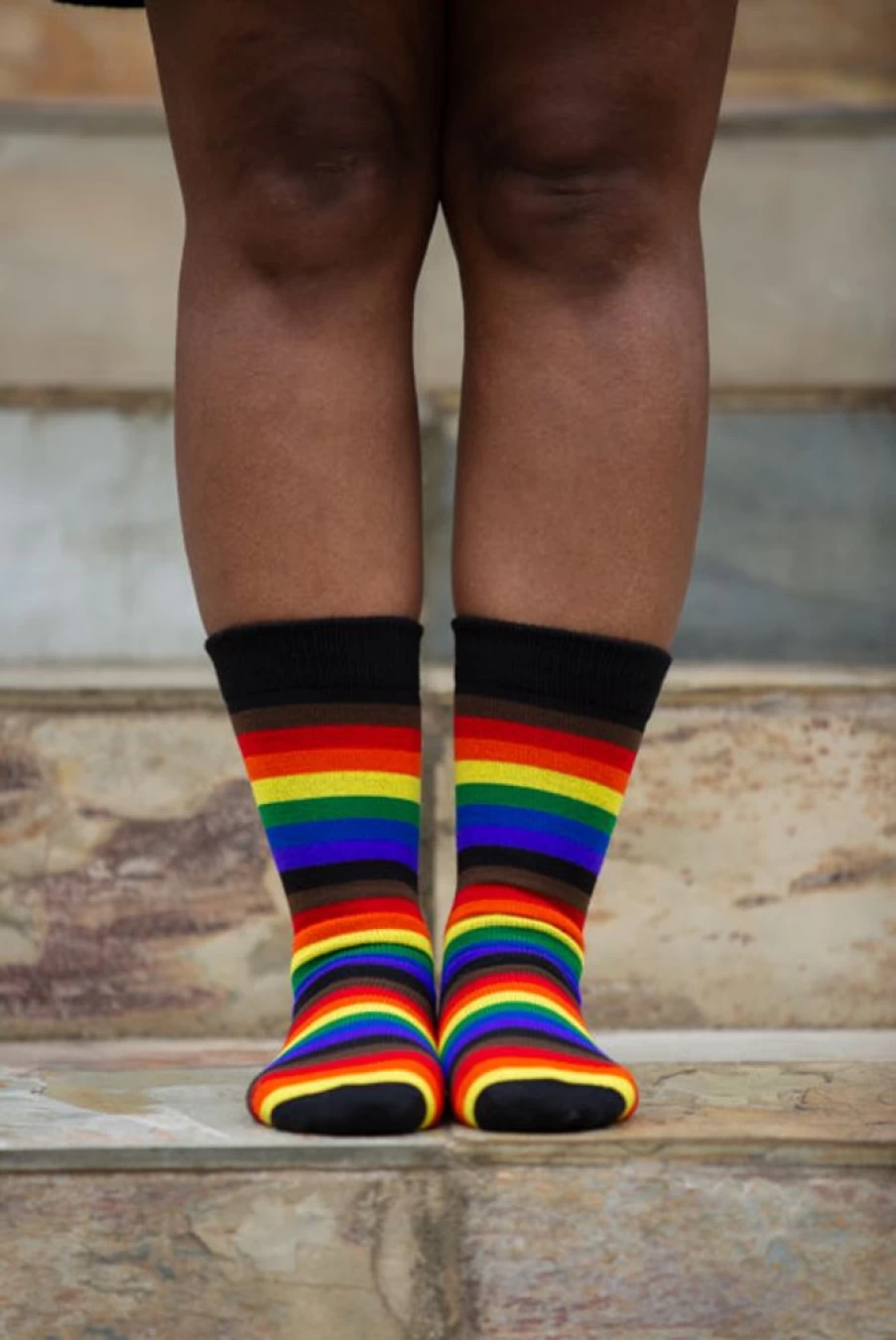 Dreamer Socks Rainbow Crew Socks - Colorful Unisex Comfortable Casual Socks for Men & Women