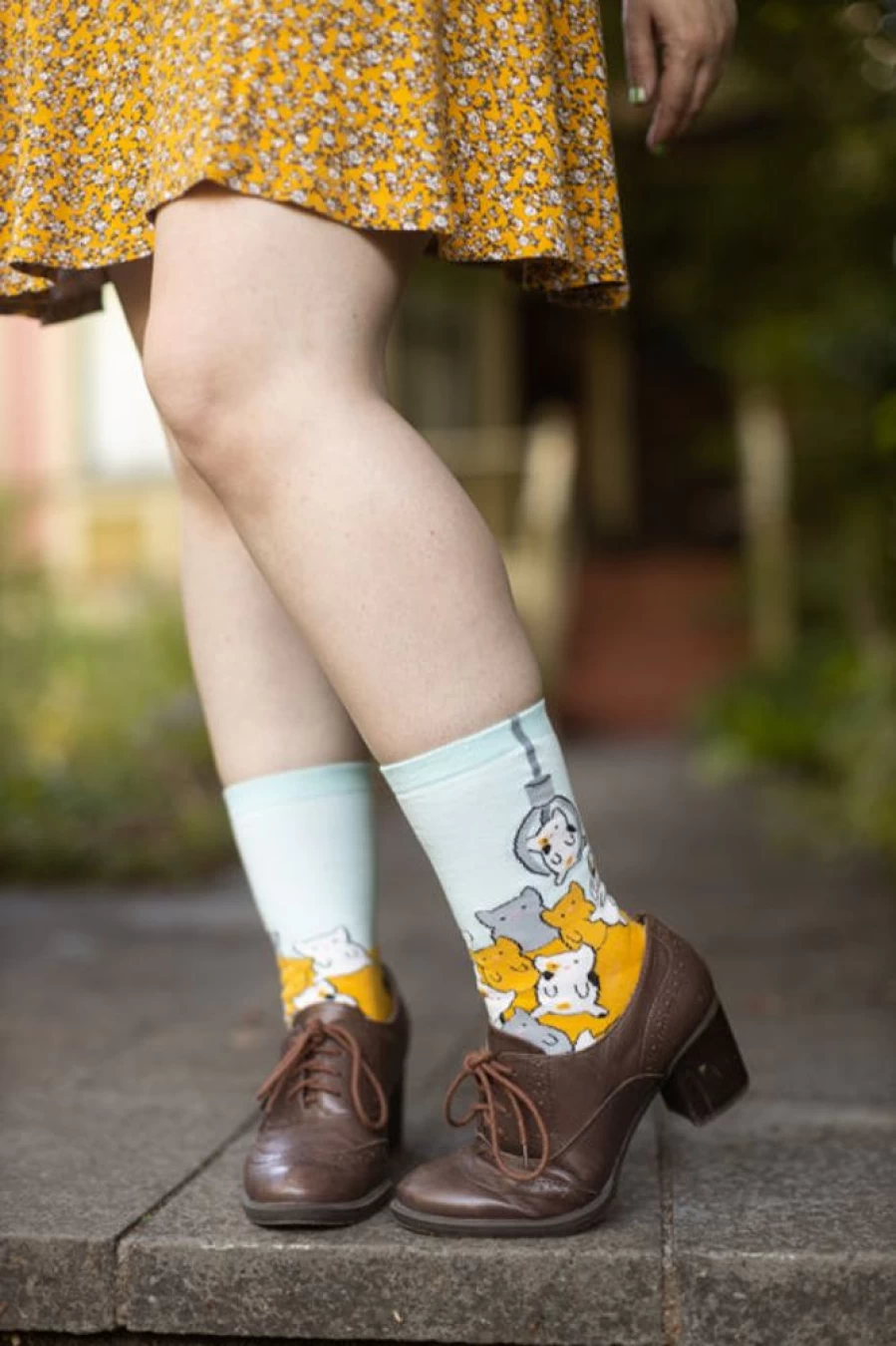 "Sock It To Me Cat Claw Crew Socks - Fun & Unique Cat-Themed Socks"
