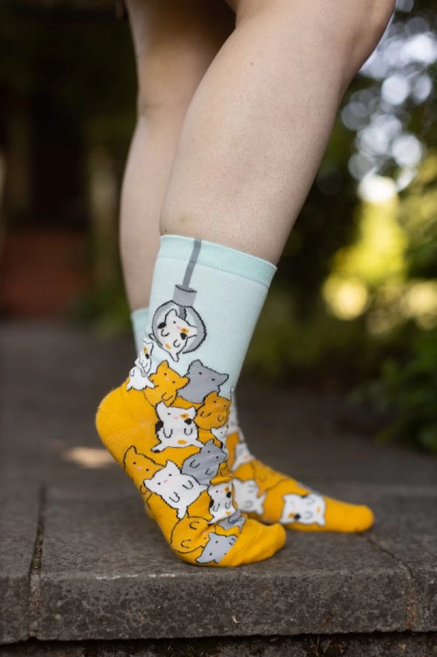 "Sock It To Me Cat Claw Crew Socks - Fun & Unique Cat-Themed Socks"
