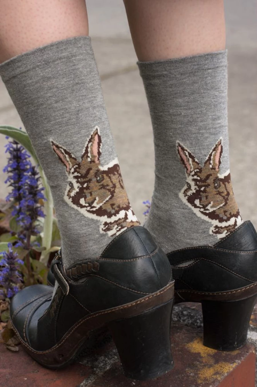 "Tabbisocks Bunny Crew - Cute Animal Socks for Women & Men, Comfortable & Fun Novelty Socks"