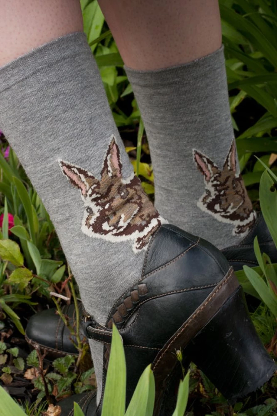 "Tabbisocks Bunny Crew - Cute Animal Socks for Women & Men, Comfortable & Fun Novelty Socks"