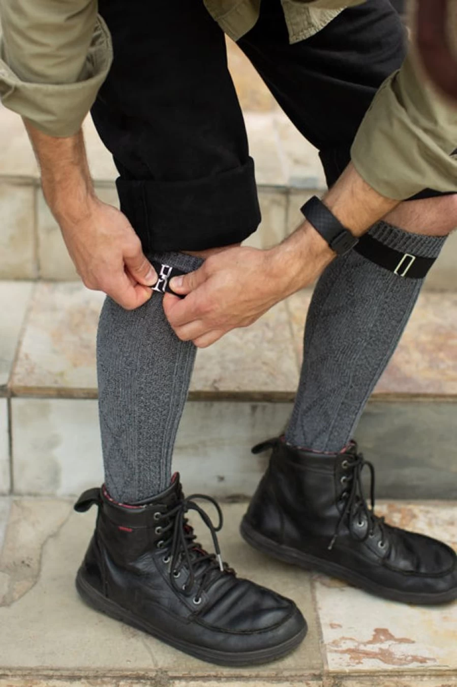 "Adjustable Sock Garters by Sock Dreams – Secure & Comfortable Fit"