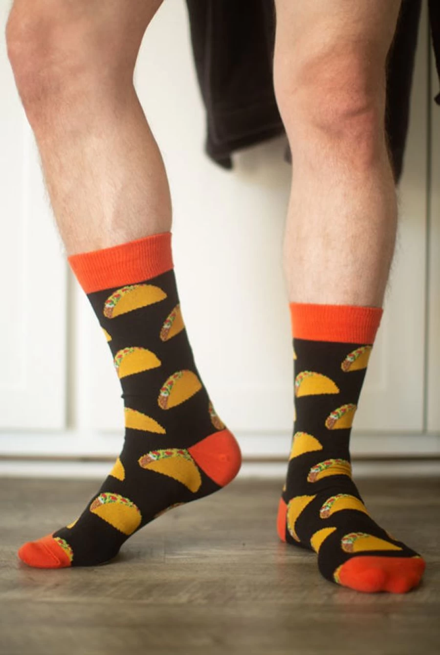 "Socksmith King Size Tacos Crew Socks - Fun Novelty Socks for Men & Women"
