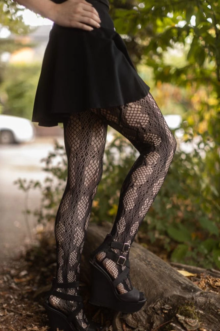 "Leg Avenue Python Print Fishnet Tights - Stylish & Sexy Women's Hosiery"
