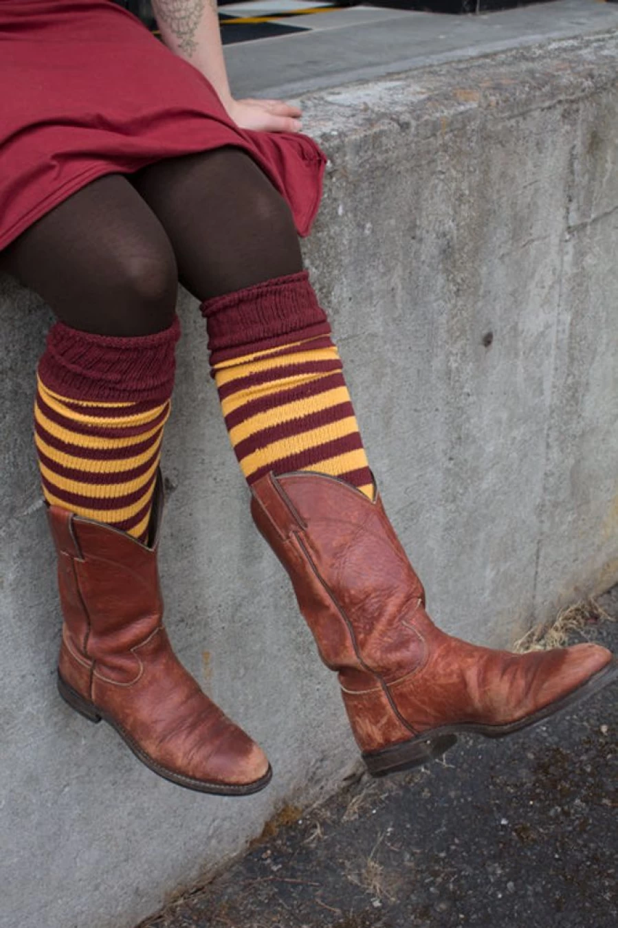 DreaM Stockings Super Stripes Knee High Socks for Women - Bold Striped Fashion Socks