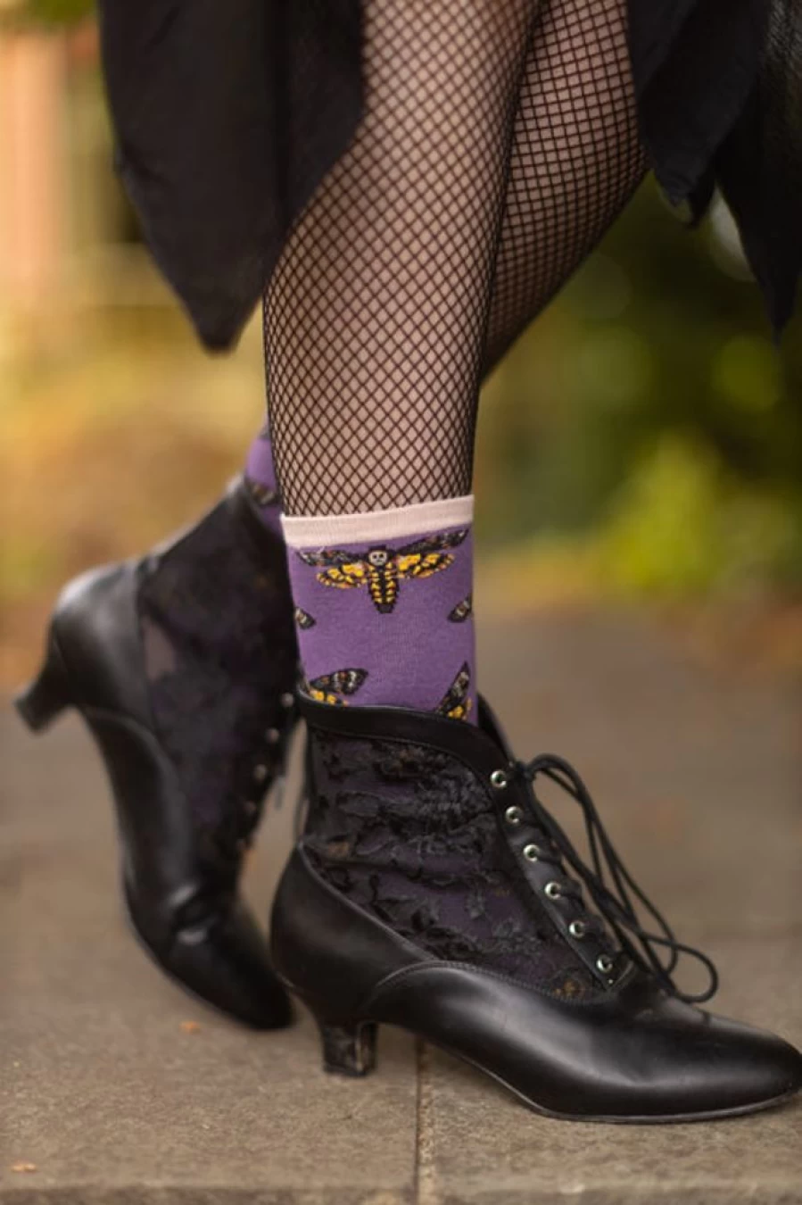 "Socksmith Moths To A Flame Crew Socks - Novelty Fun Graphic Design"