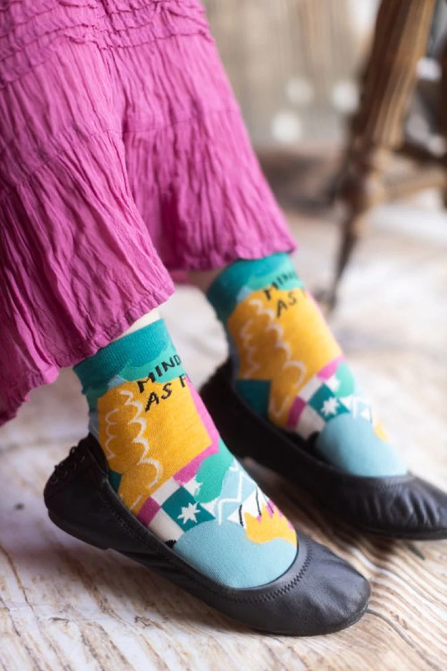 "BlueQ Mindful As F*ck Anklet - Bold Inspirational Ankle Bracelet"