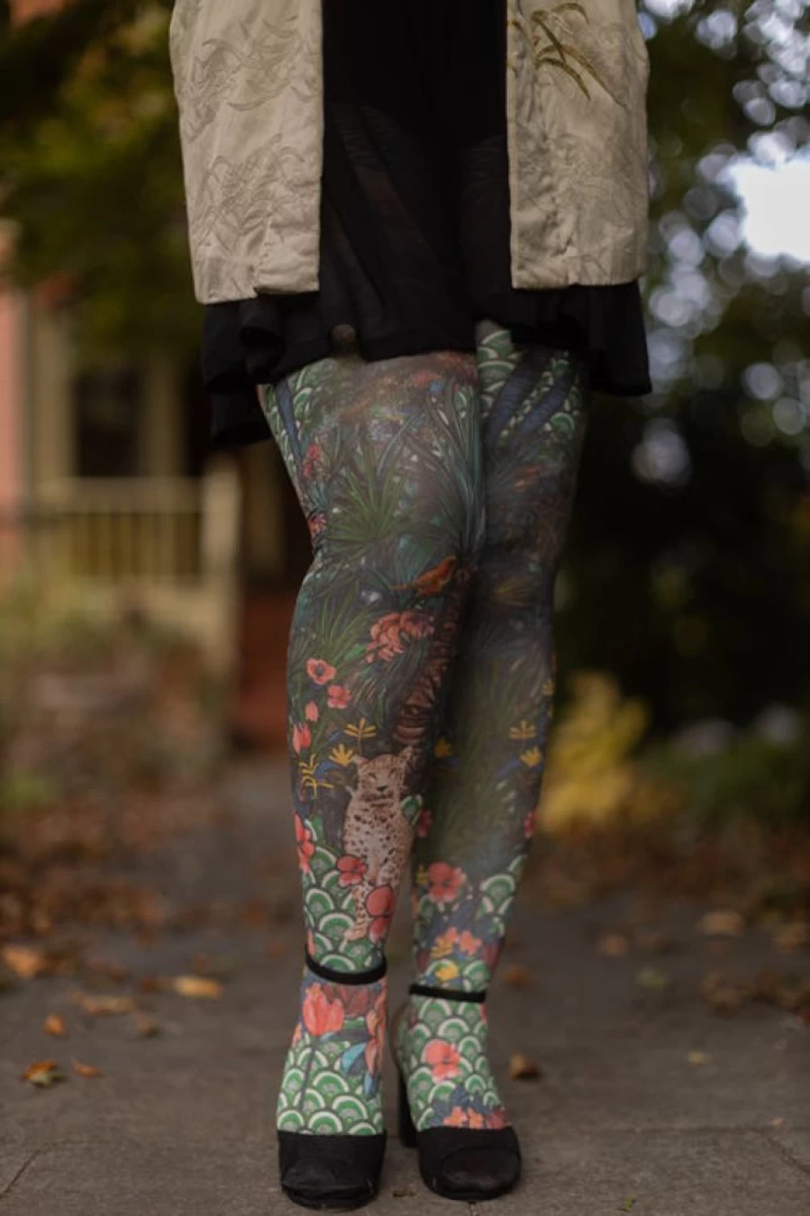 Marie Antoilette Graouu Printed Tights - Stylish & Comfortable Leggings for Women
