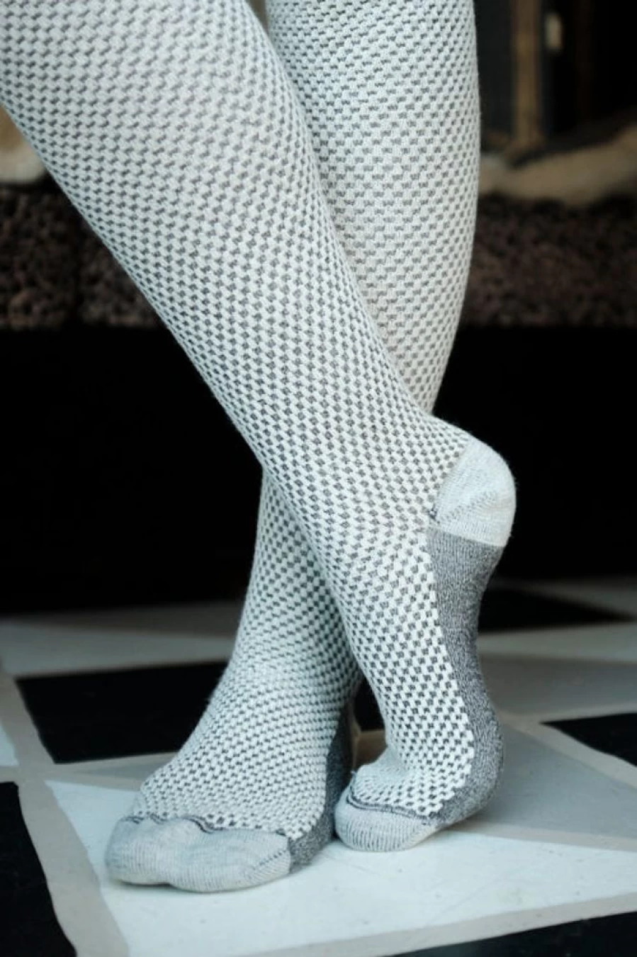"Dreamer Socks Women's Wool Waffle Thigh High Socks – Extraordinary Warm & Cozy"
