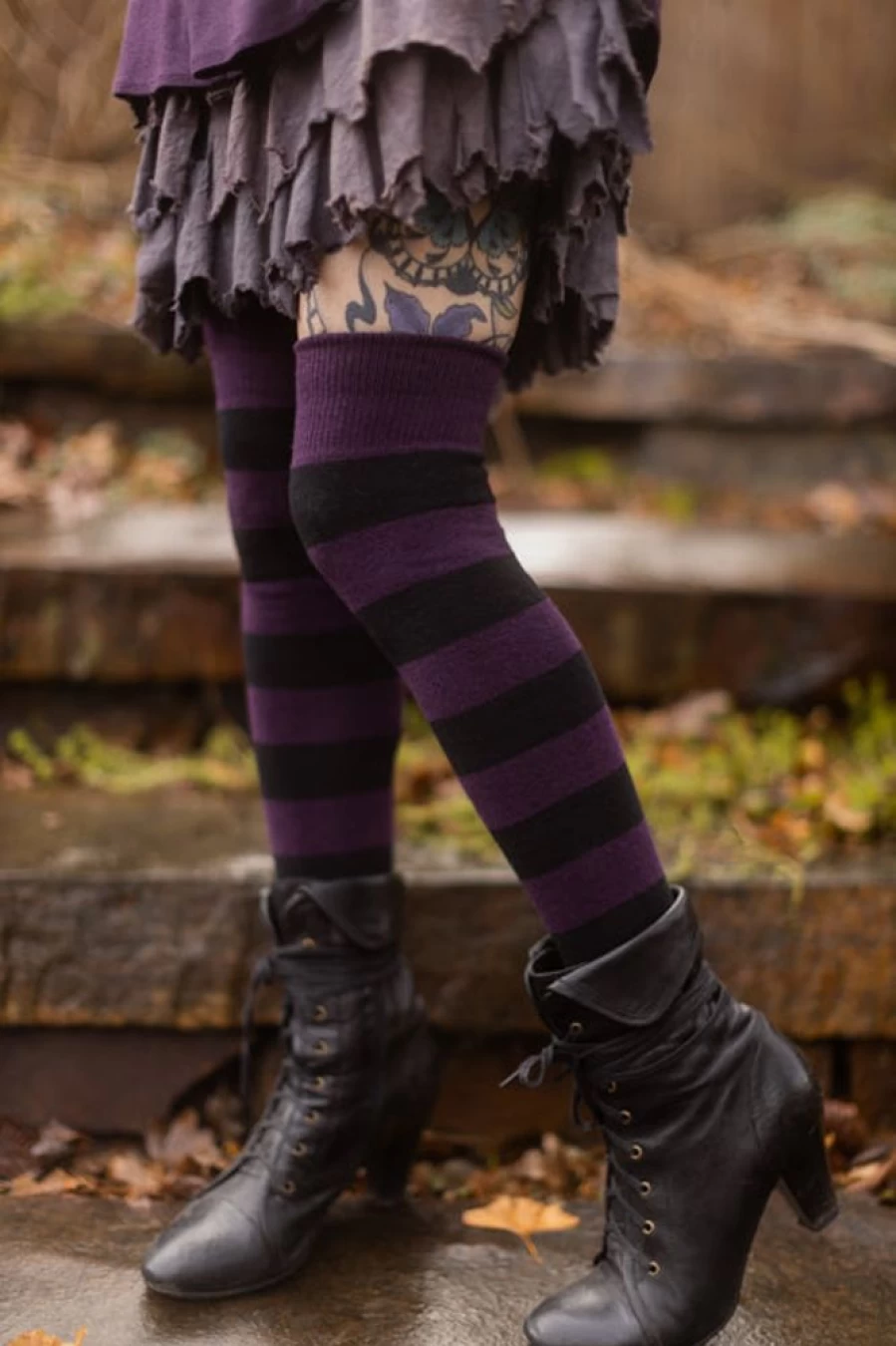 "Dreamer Socks Women's Striped Thigh High Socks – Extraordinary Comfort & Style"