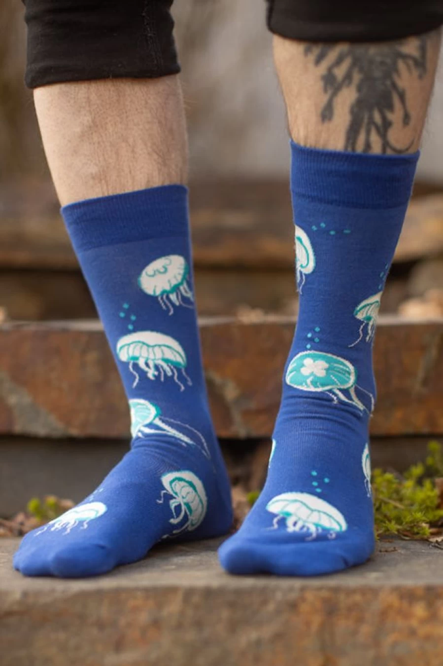 "Sock It To Me Glow In The Dark Socks - Nice To Sea You Crew Socks"