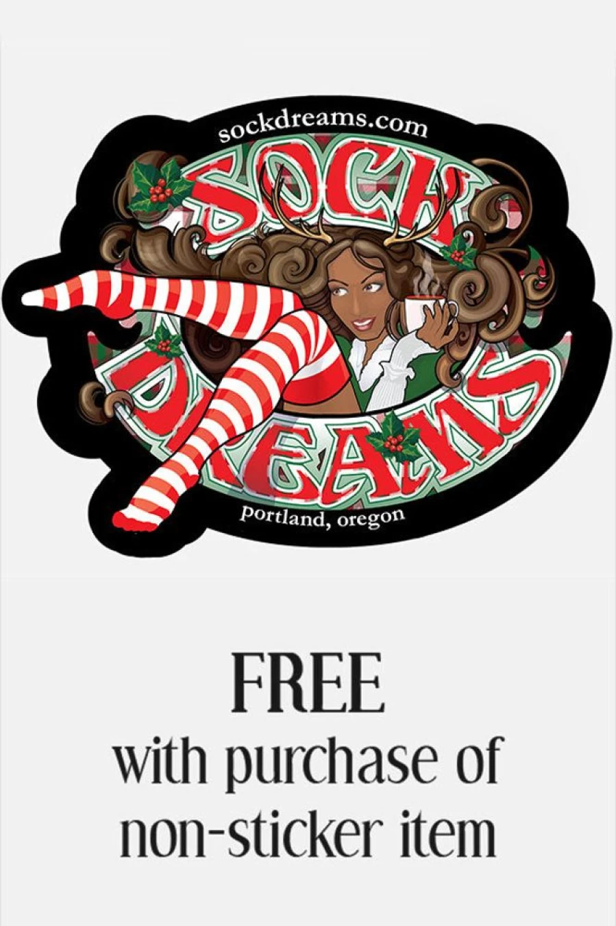 "Holiday Socks - Festive Sticker Collection by Sock Dreams"