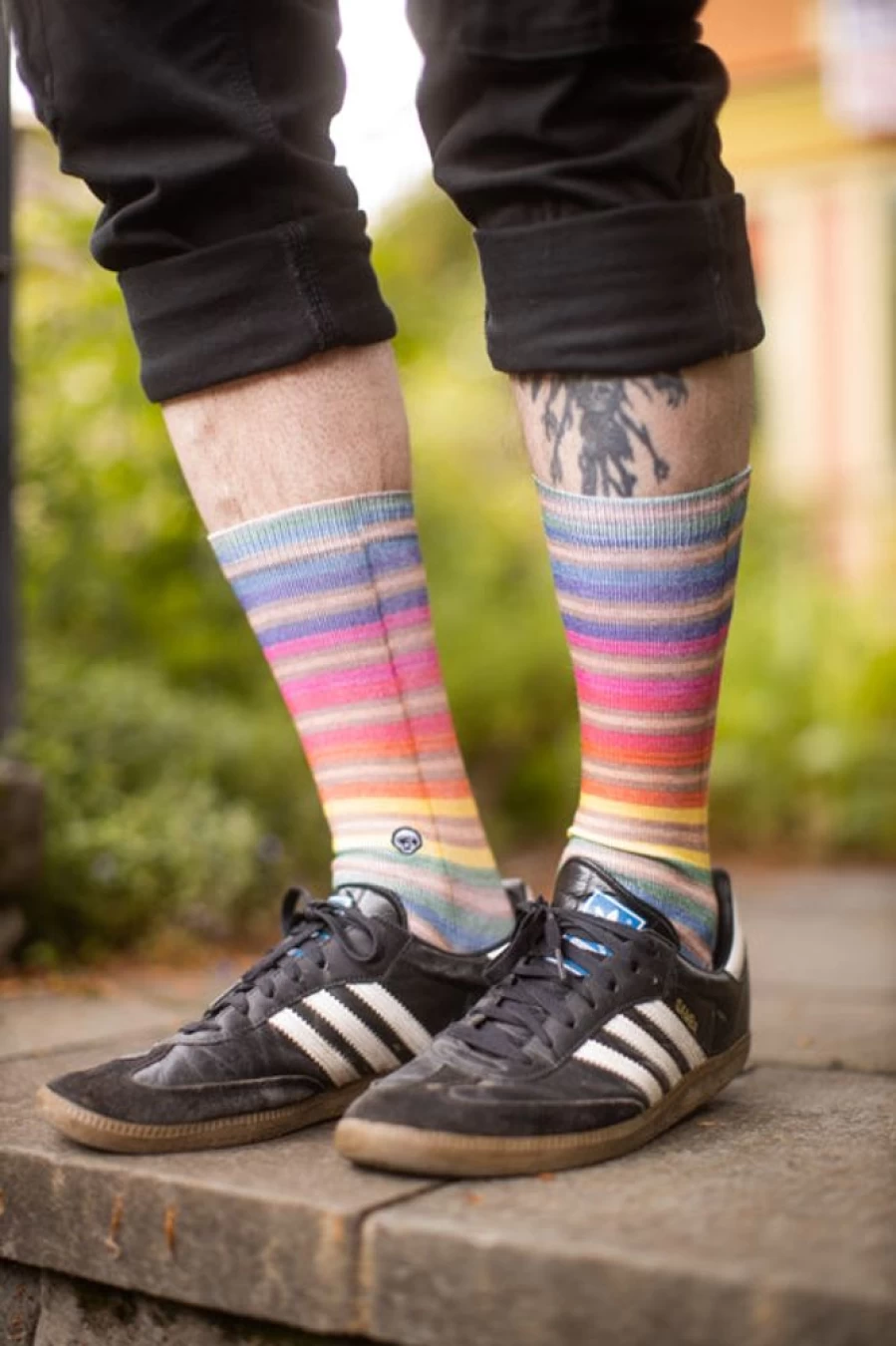 Stance Haroshi Stripe Crew Socks - Limited Edition Artistic Design