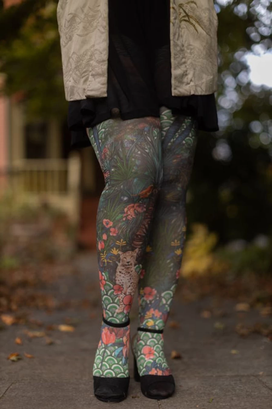 Marie Antoilette Graouu Printed Tights - Stylish & Comfortable Leggings for Women
