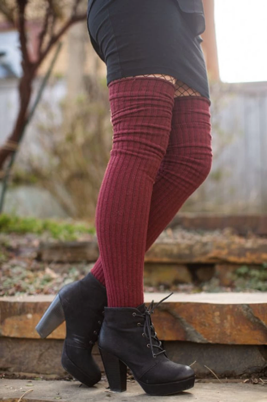 DreaM Stockings Ribbed M Stockings - Premium Quality Textured Hosiery for Women