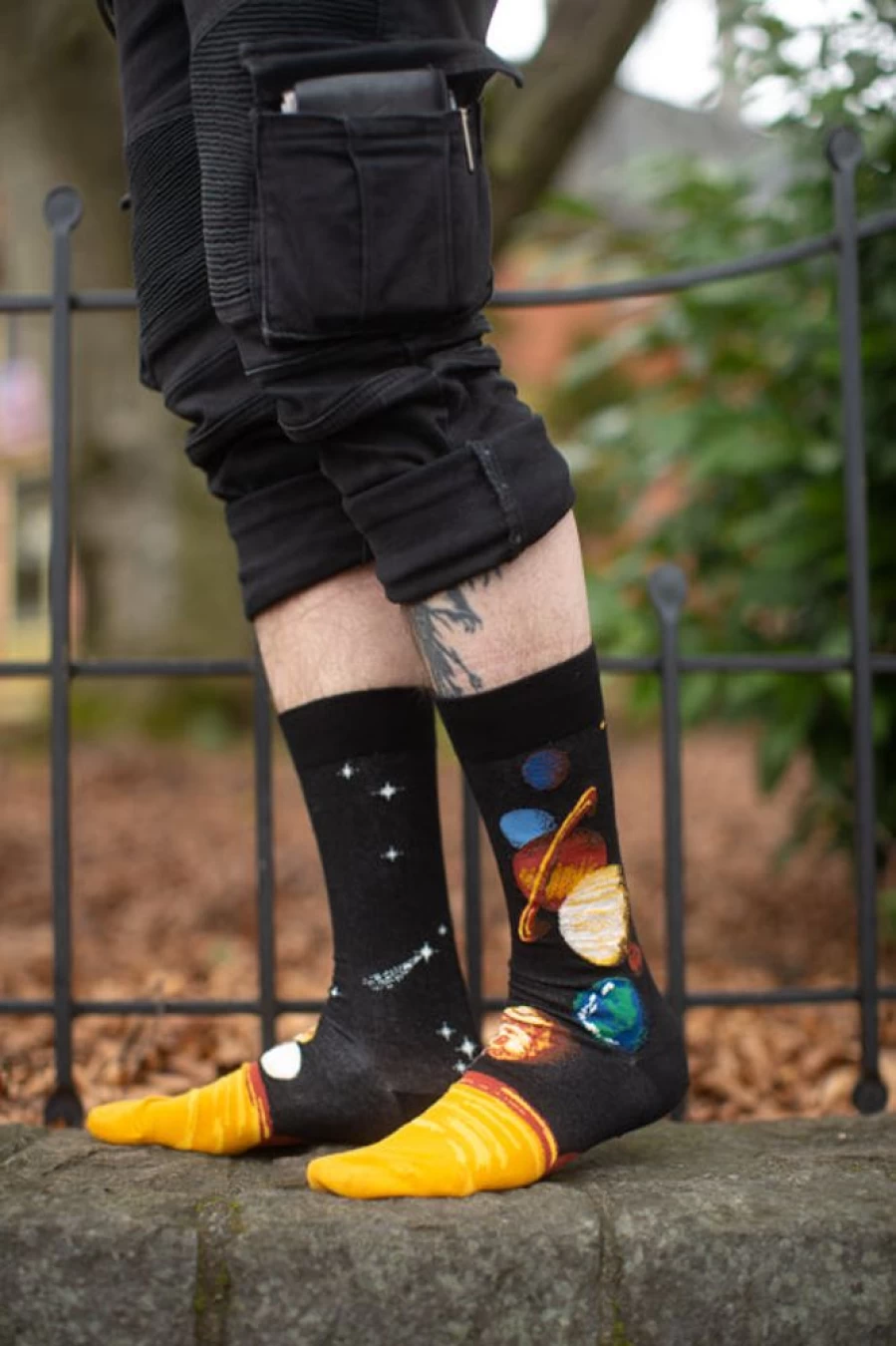 Mod Sock Solar System Crew Socks - Space Themed Novelty Socks for Men & Women