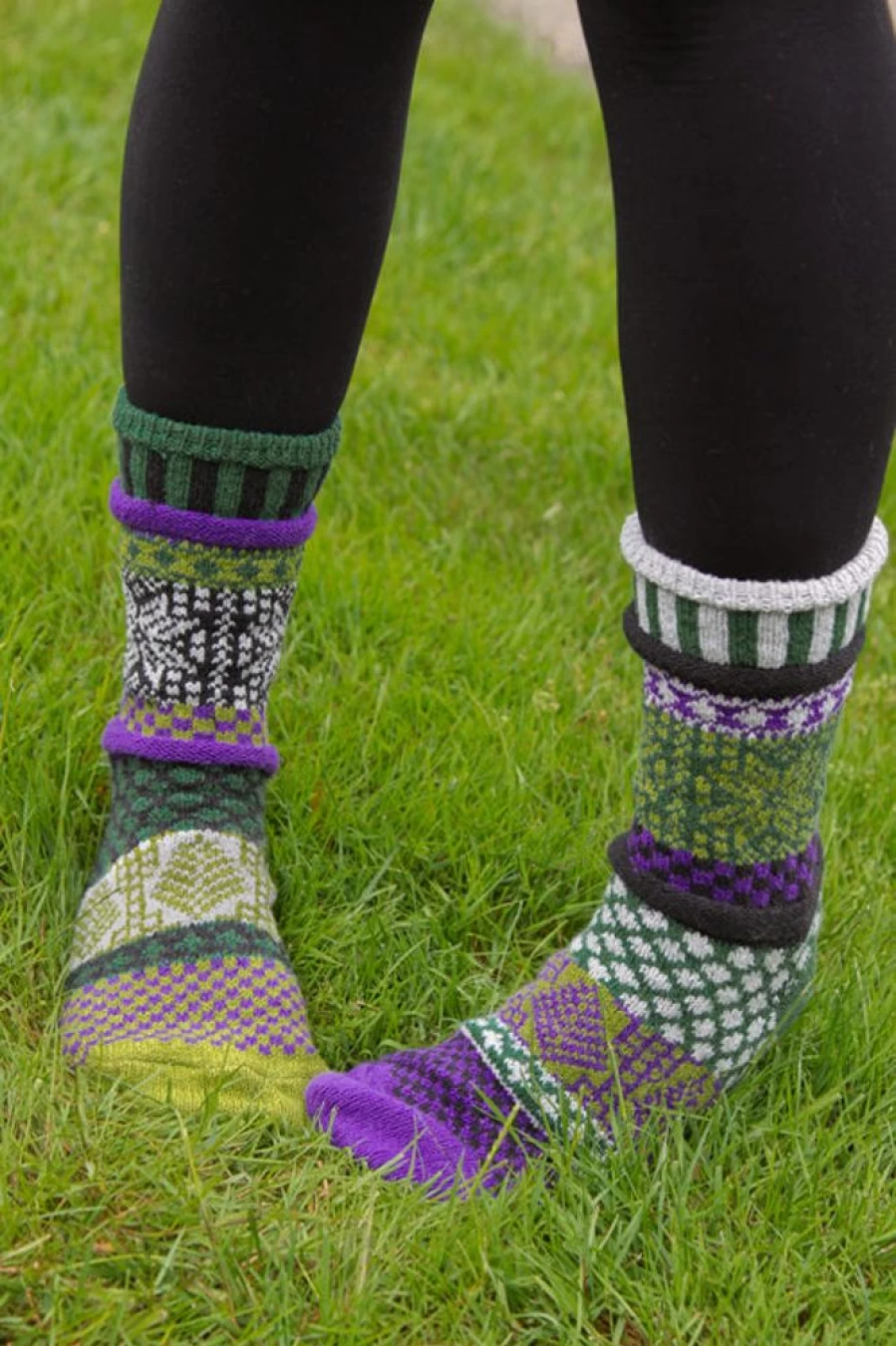 Solmate Balsam Crew Socks - Colorful, Comfortable & Unique Design for Men and Women