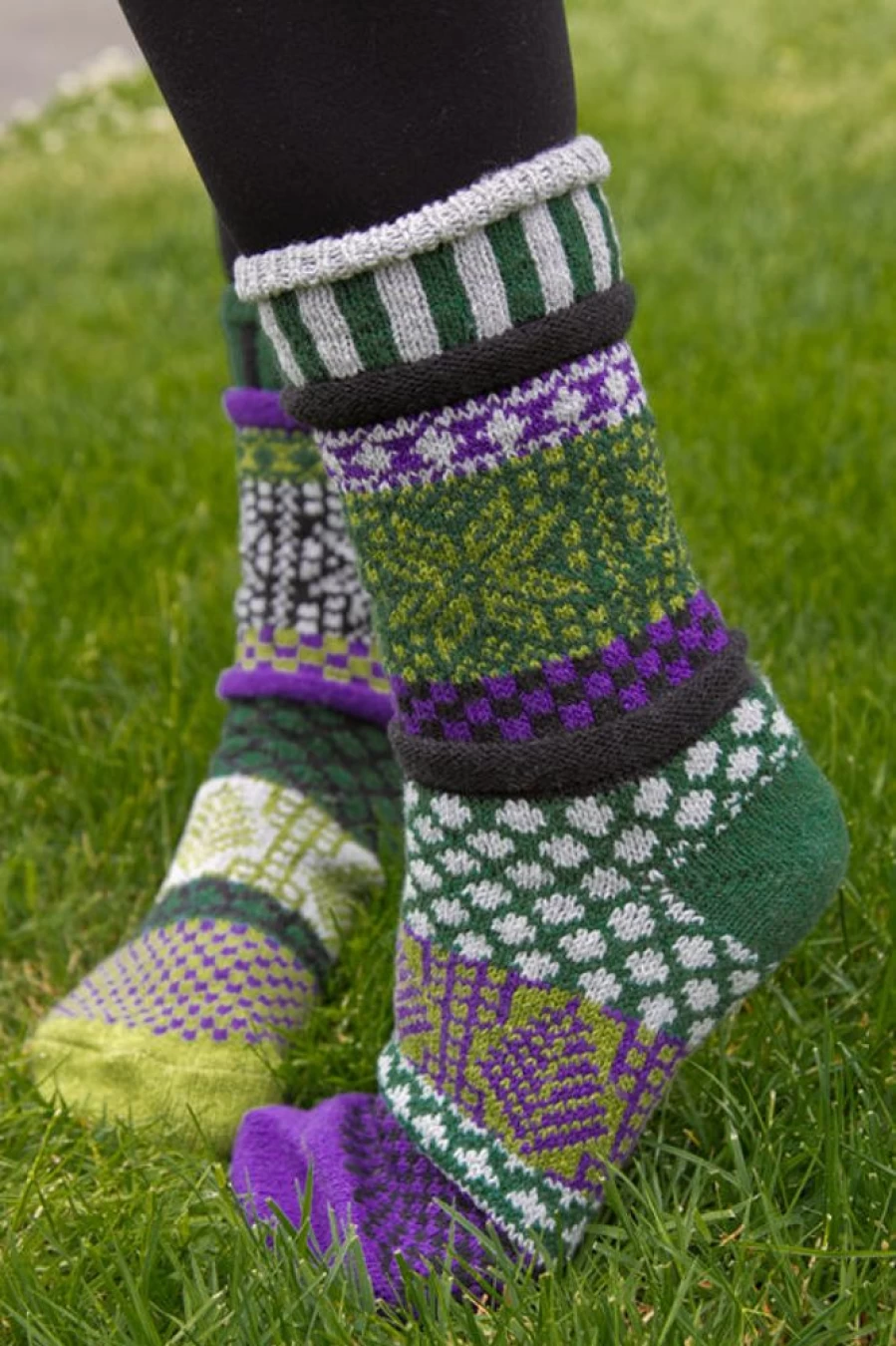 Solmate Balsam Crew Socks - Colorful, Comfortable & Unique Design for Men and Women