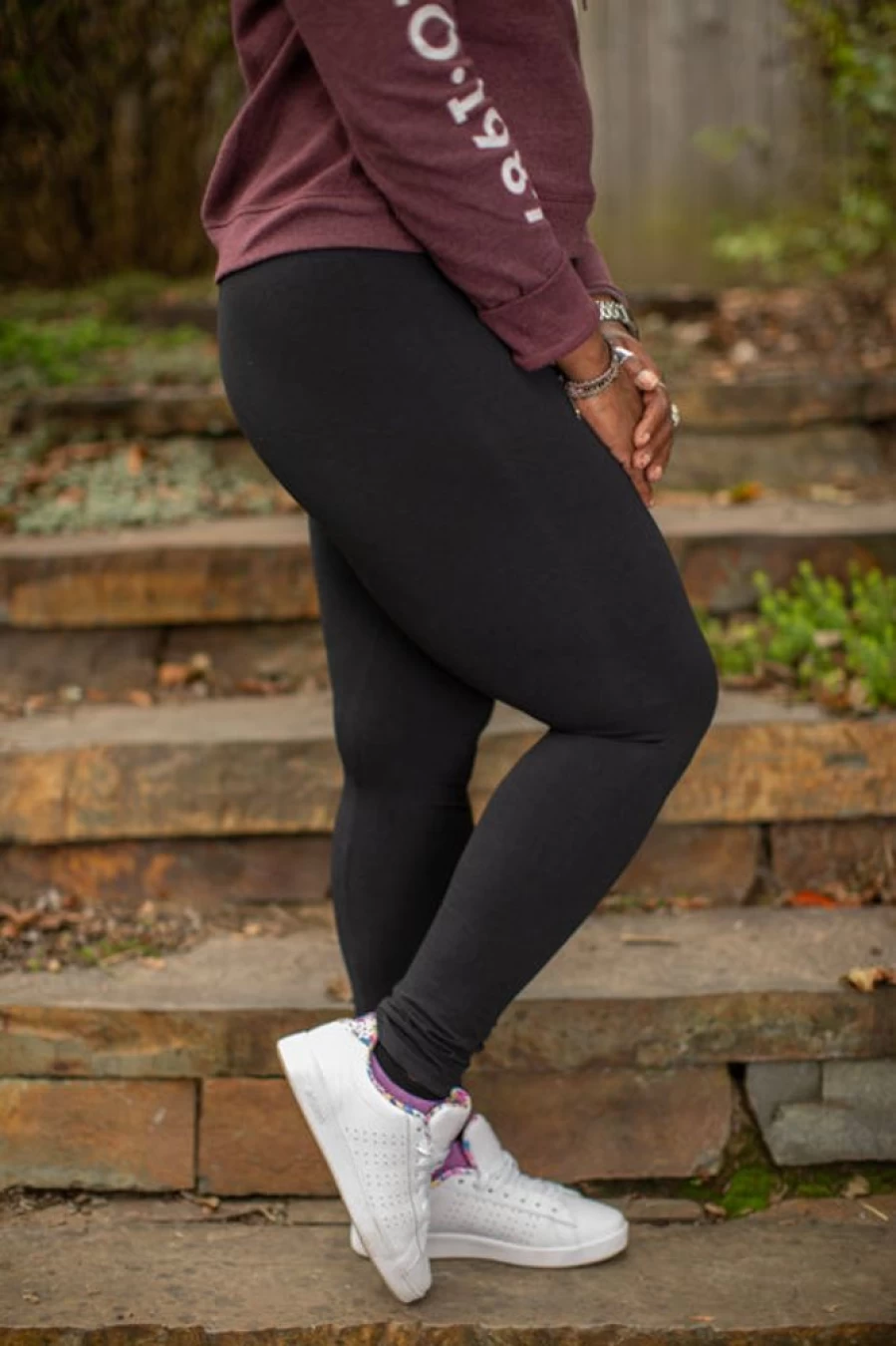 K Bell Women's Solid Basic Leggings - High Waisted Soft Comfortable Stretchy Yoga Pants for Workout & Everyday Wear