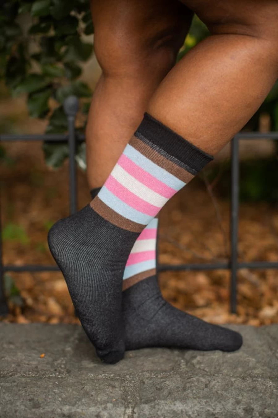 Dreamer Socks Pride Stripes Crew Socks - LGBTQ+ Rainbow Comfort Socks for Men & Women