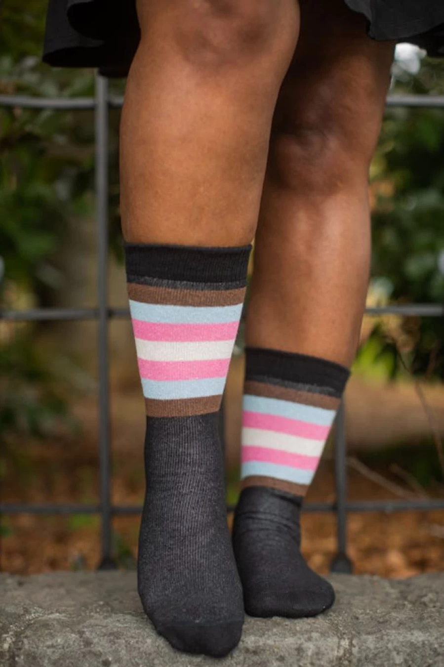 Dreamer Socks Pride Stripes Crew Socks - LGBTQ+ Rainbow Comfort Socks for Men & Women