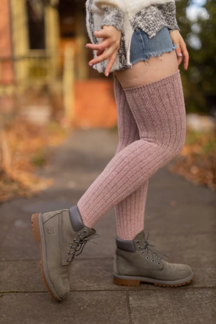 Dreamer Socks Alaskan Merino Wool Thigh High Socks for Women - Ultra Warm & Soft
