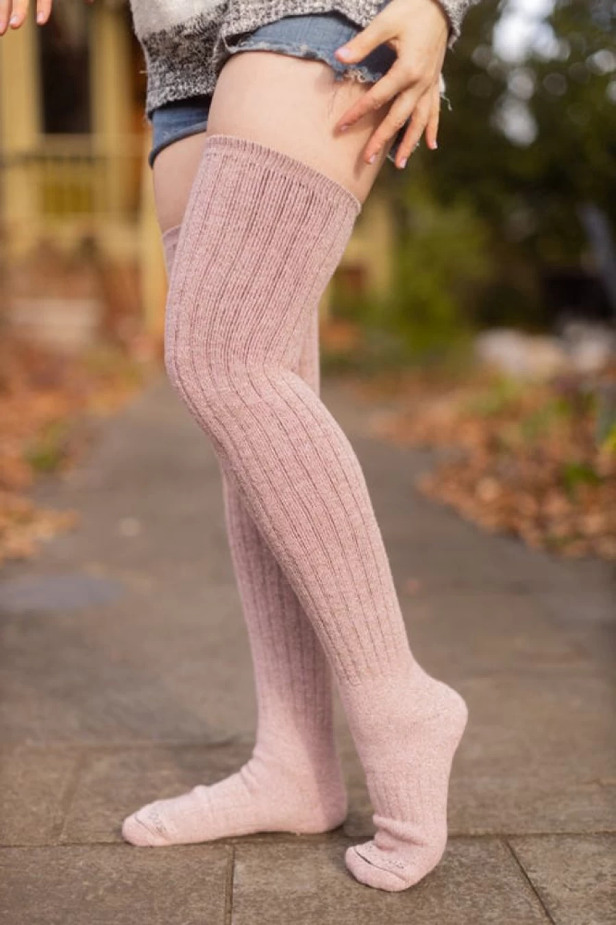 Dreamer Socks Alaskan Merino Wool Thigh High Socks for Women - Ultra Warm & Soft
