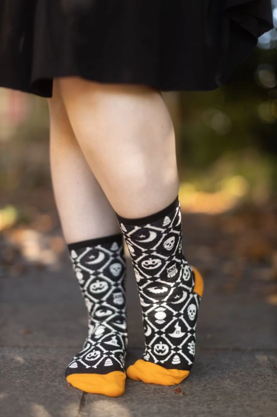 "Spooky Halloween Socks - Fun Crew Socks by Socksmith - Icons Design"