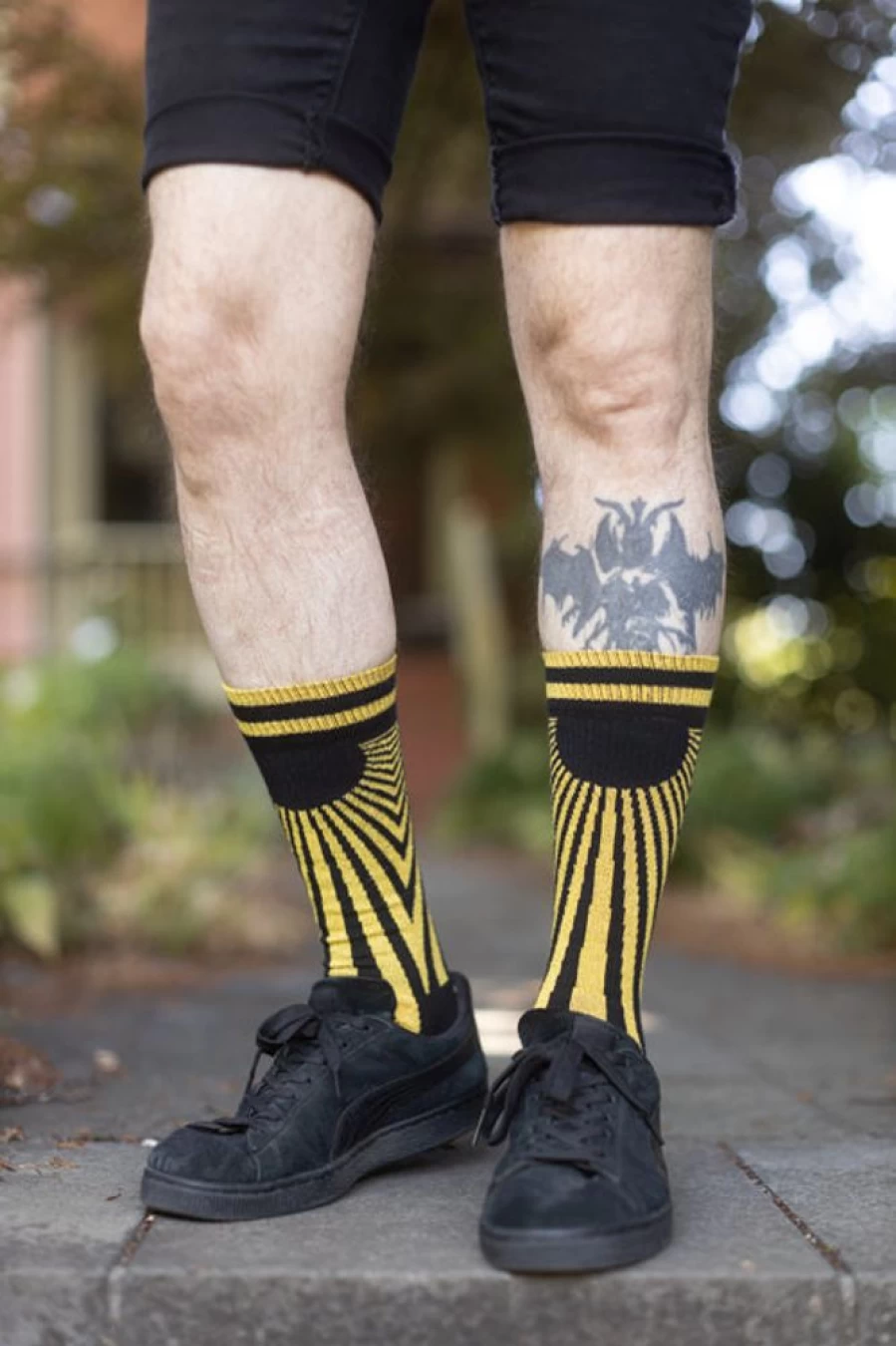 Happy Socks Athletic Sunset Sparkle Crew Socks for Men & Women - Vibrant Gradient Design, Comfortable Performance Footwear