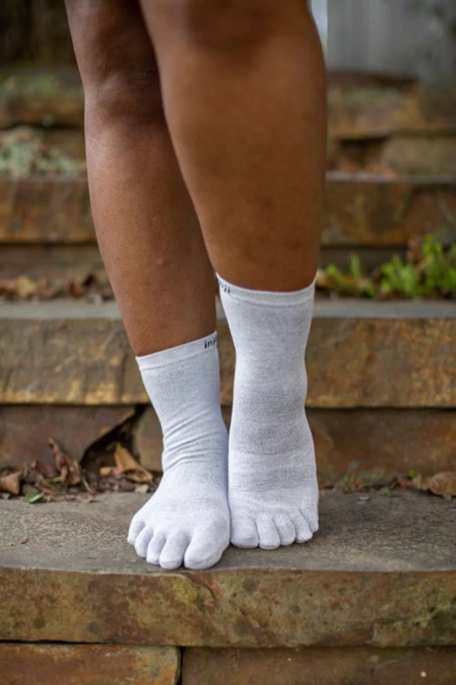 Injinji Liner Crew Toe Socks - Moisture Wicking, Blister Prevention for Running & Hiking