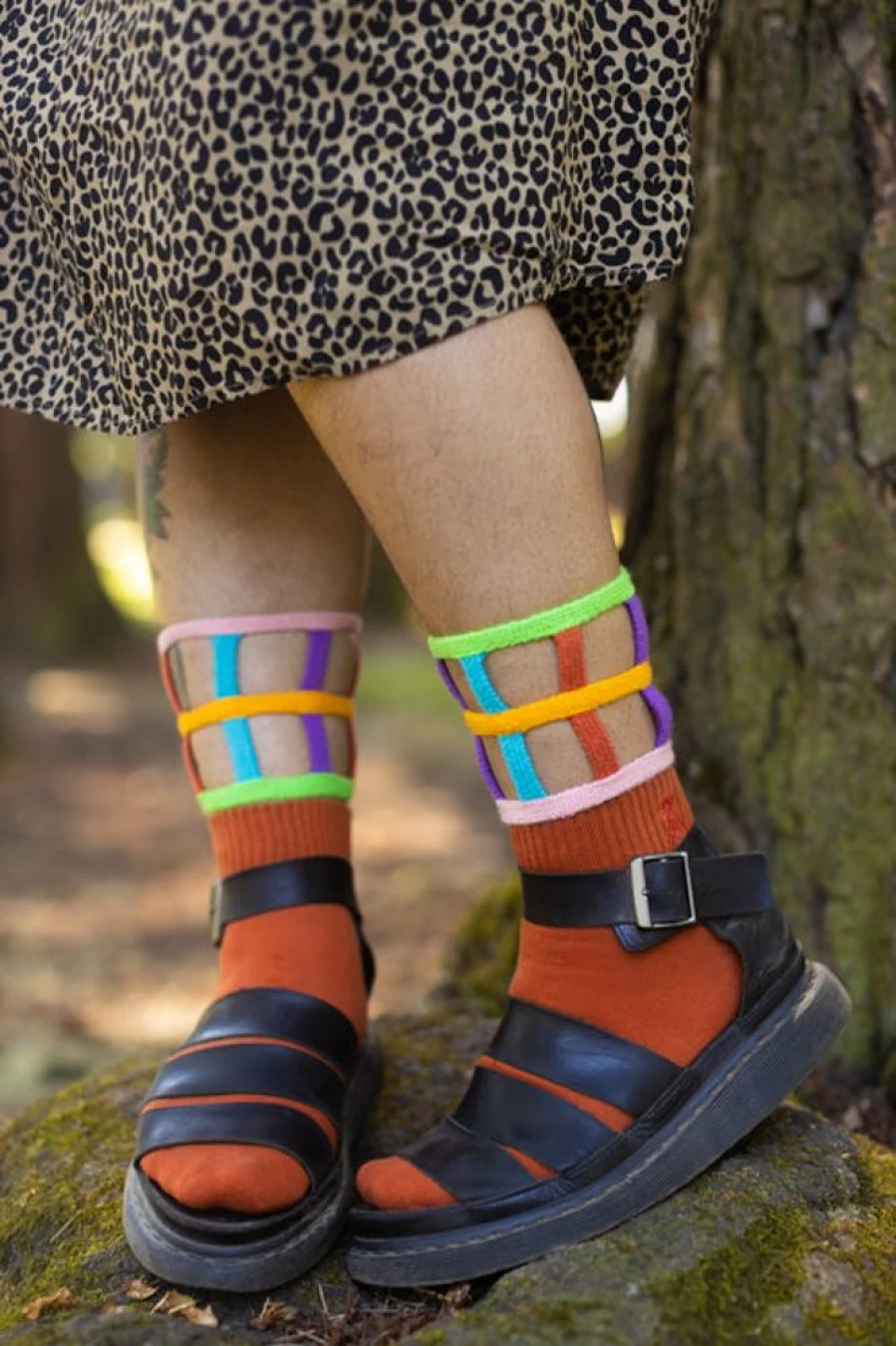 "Atypical Attire Colorful Ankle Socks - 2-Piece Cuff Sock Set for Men & Women"