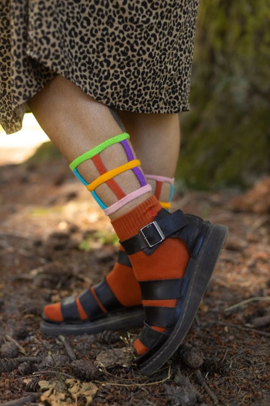 "Atypical Attire Colorful Ankle Socks - 2-Piece Cuff Sock Set for Men & Women"