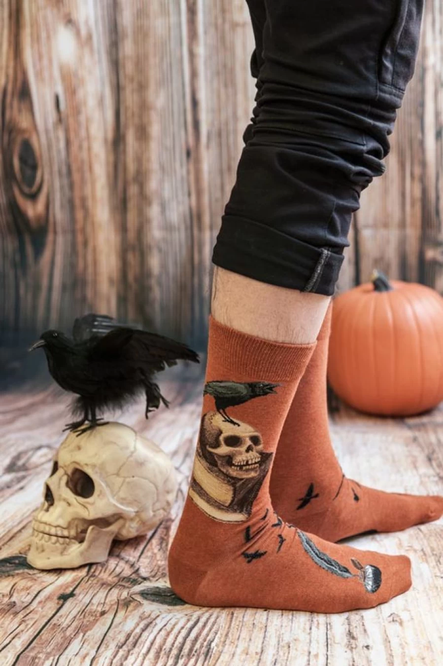 Mod Sock Nevermore Midcalf Socks for Men & Women - Comfortable & Stylish Crew Length Socks