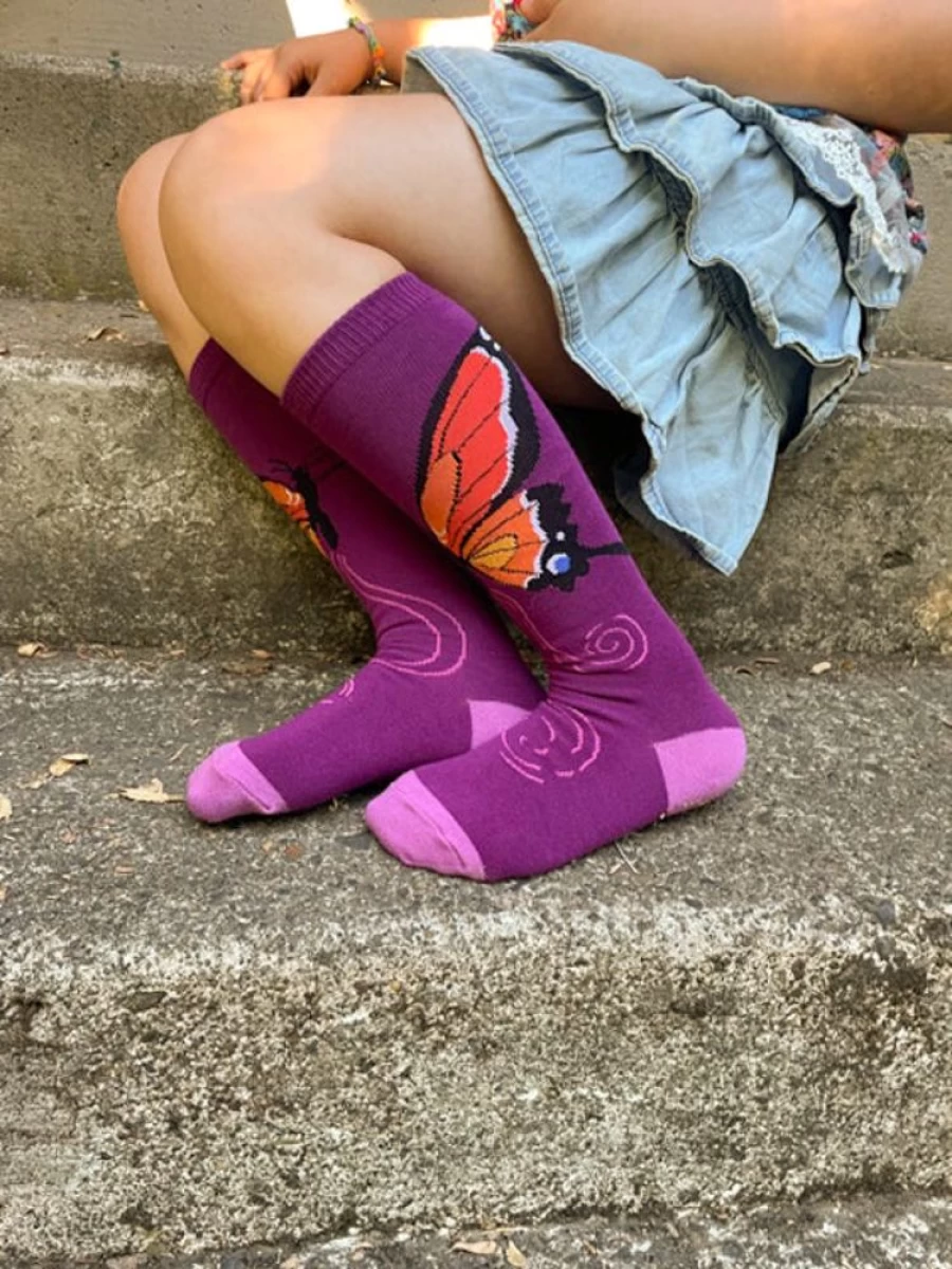 "Sock It To Me Monarch Kids Knee High Socks - Fun & Comfortable Knee-High Socks for Children"