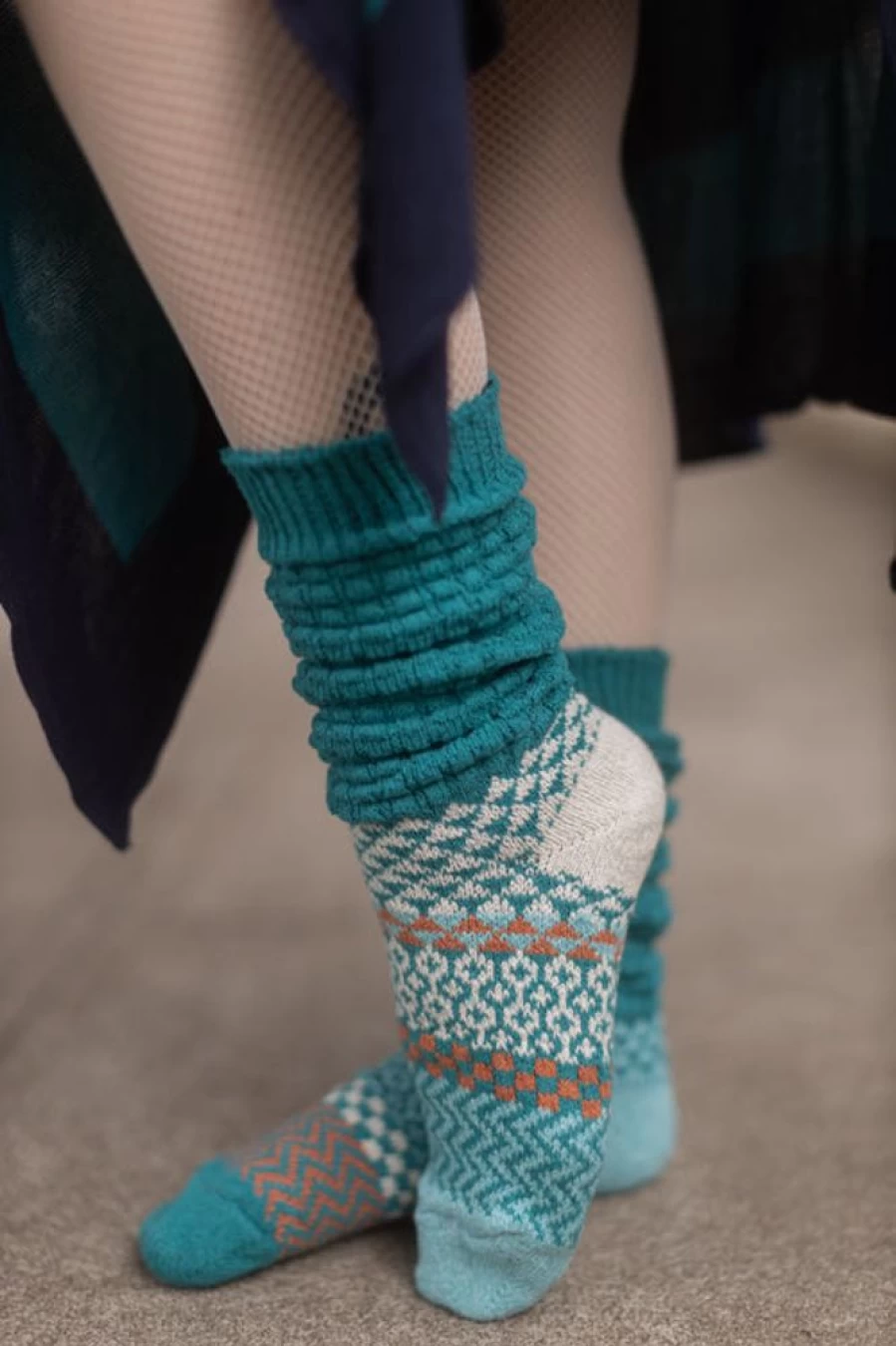 Solmate Abalone Slouch Socks - Soft, Comfortable Casual Wear for Women and Men