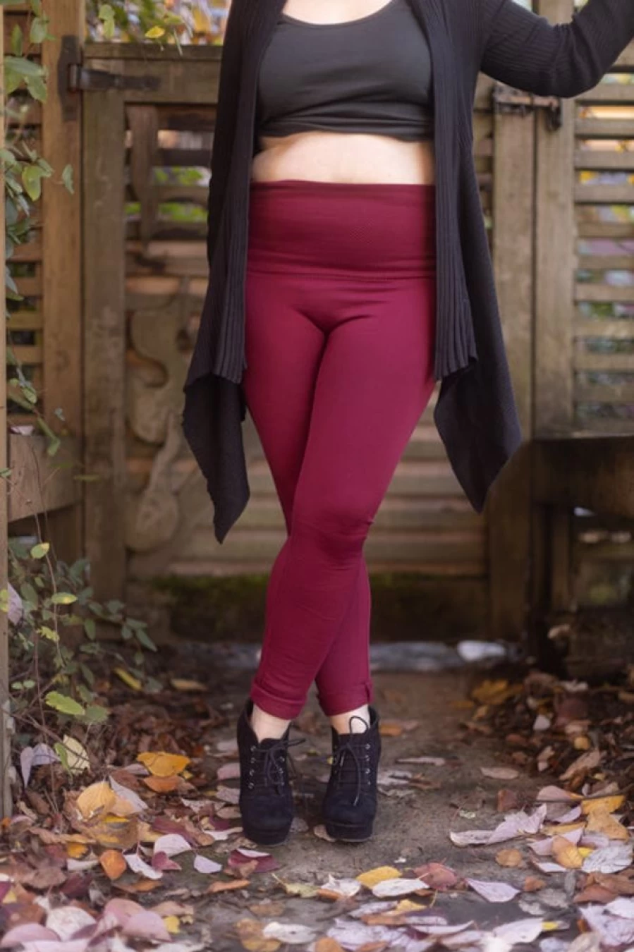Yelete Plus Size High Waisted Fleece Lined Winter Leggings for Women - Warm Thermal Soft Stretchy Tummy Control Pants