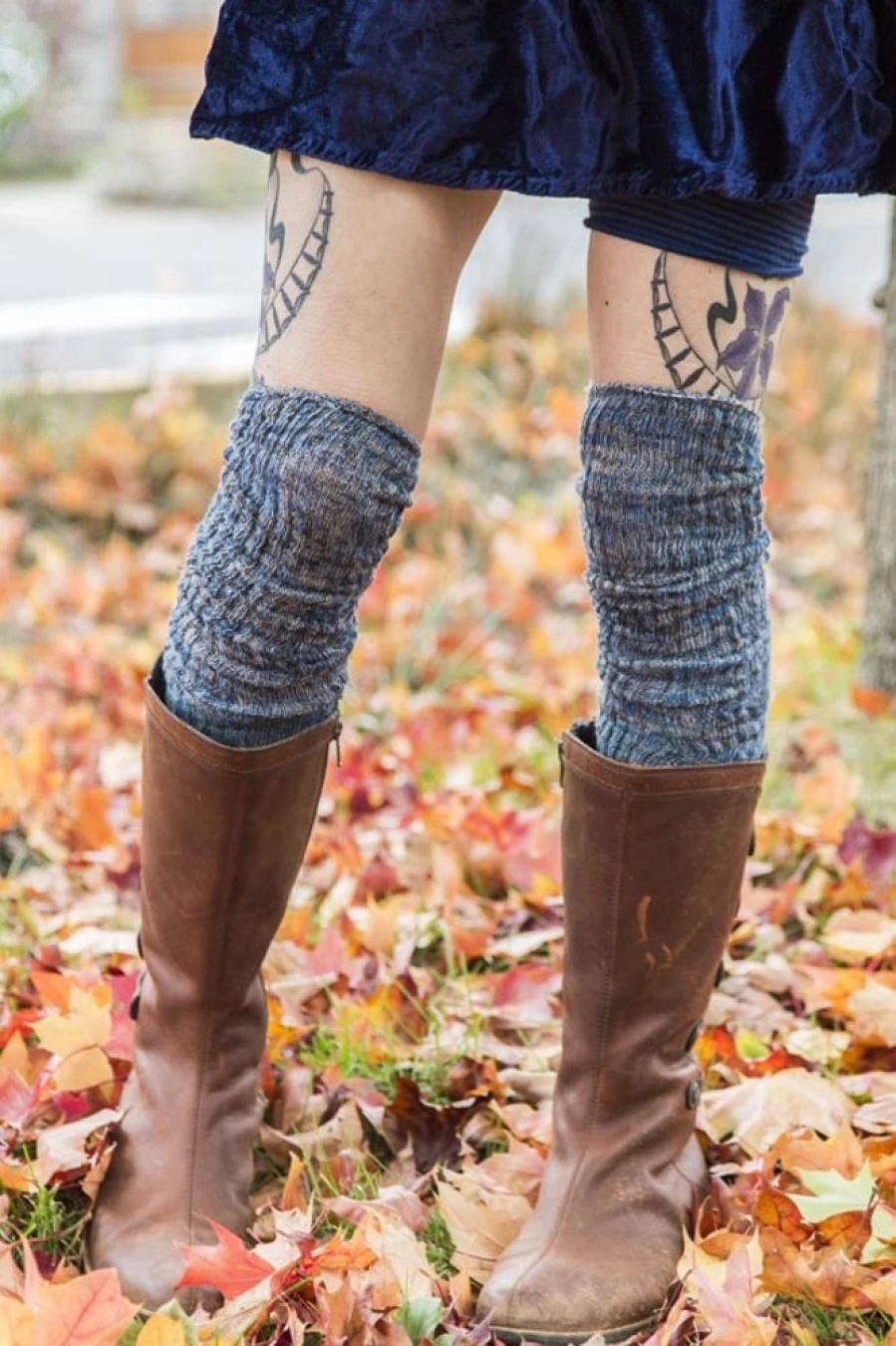Foot Traffic Twisted Yarn Ribbed Over The Knee Socks for Women - Stretchable Comfort & Fashionable Design