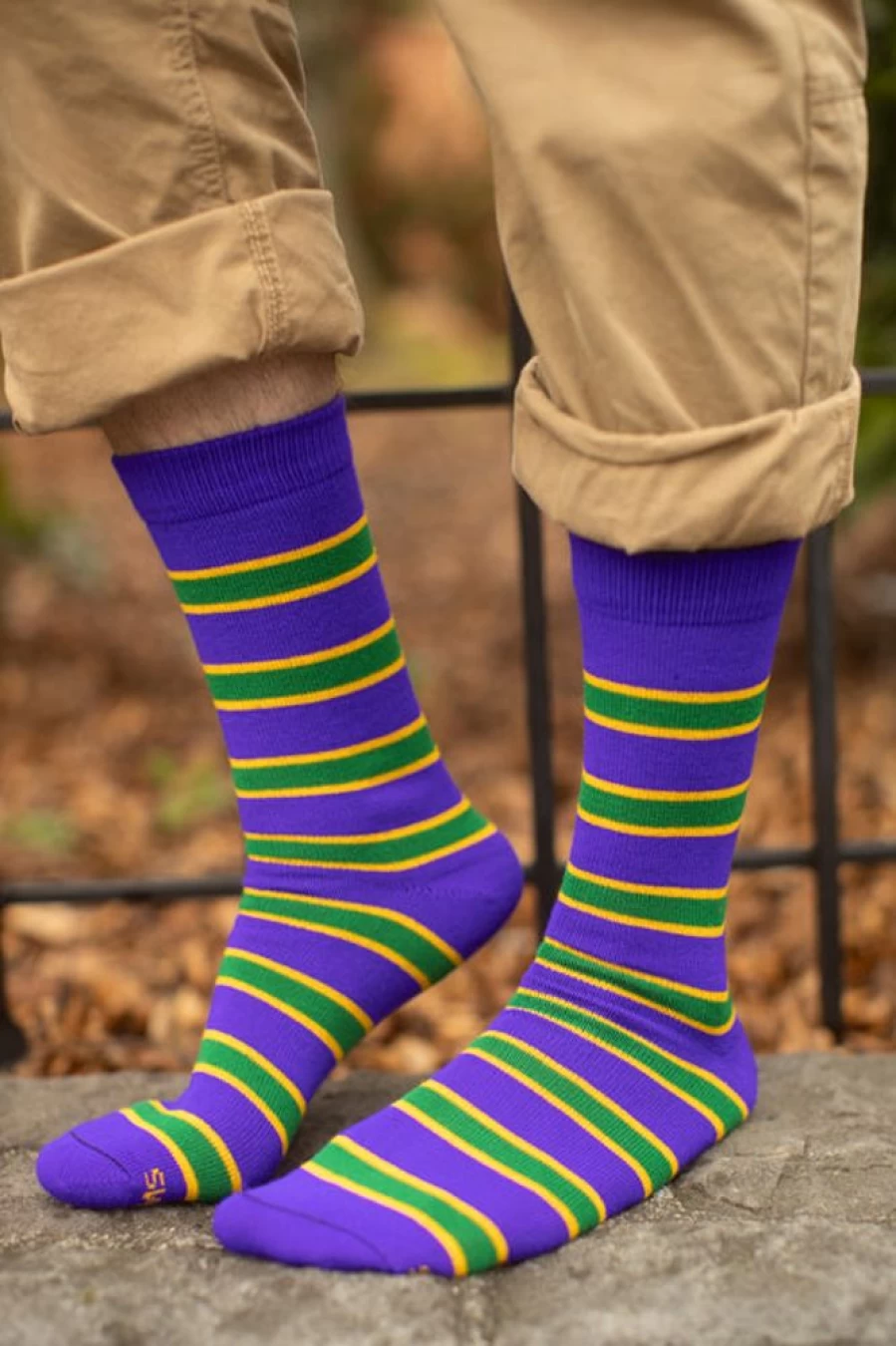 "Dreamer Socks Mardi Gras Krewe Fun Colorful Novelty Socks for Festive Celebrations"