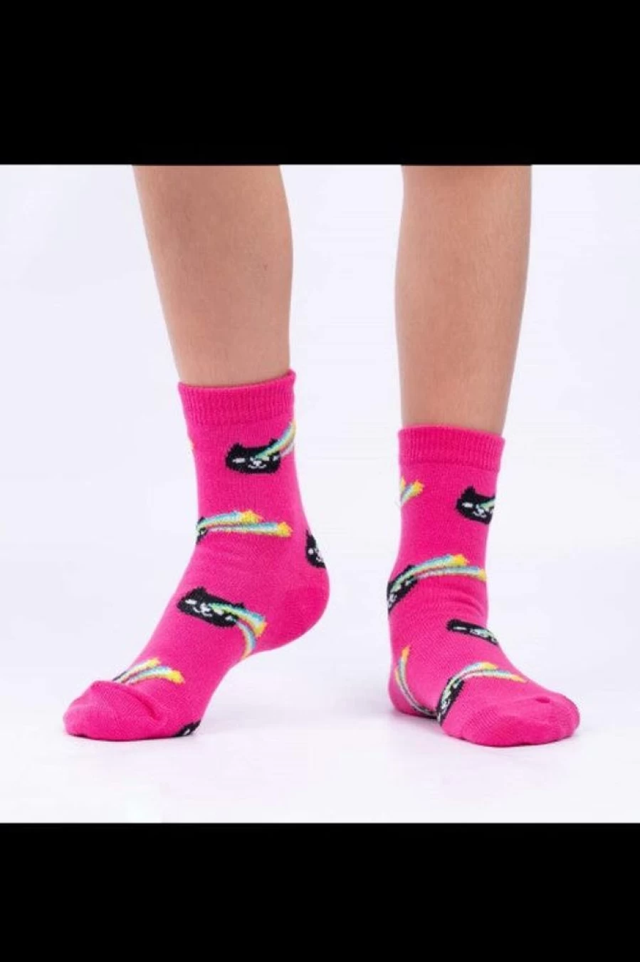 "Sock It To Me Space Cats 3-Pack Kids' Crew Socks"