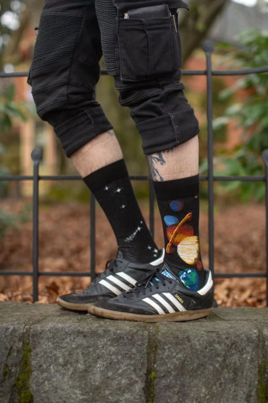 Mod Sock Solar System Crew Socks - Space Themed Novelty Socks for Men & Women