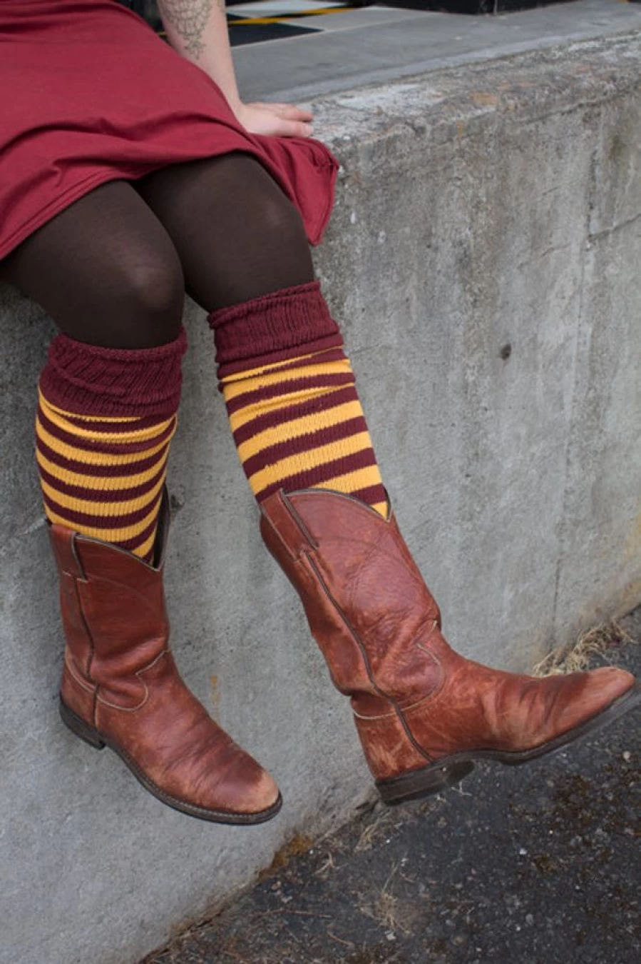 DreaM Stockings Super Stripes Knee High Socks - Bold Striped Fashion Socks for Women