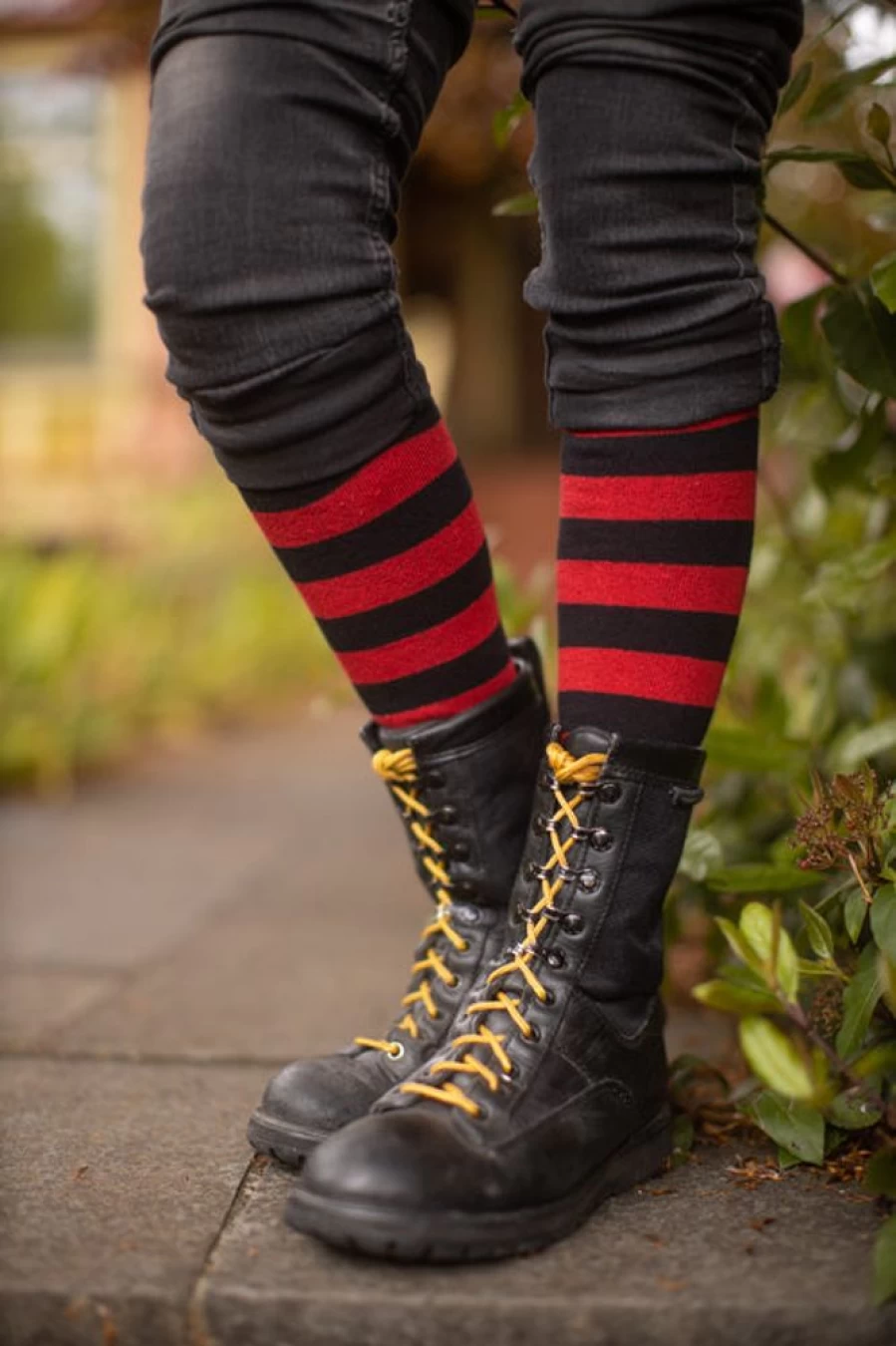 "Dreamer Socks Women's Roll Top Striped Knee High Socks - Fashionable & Comfortable"