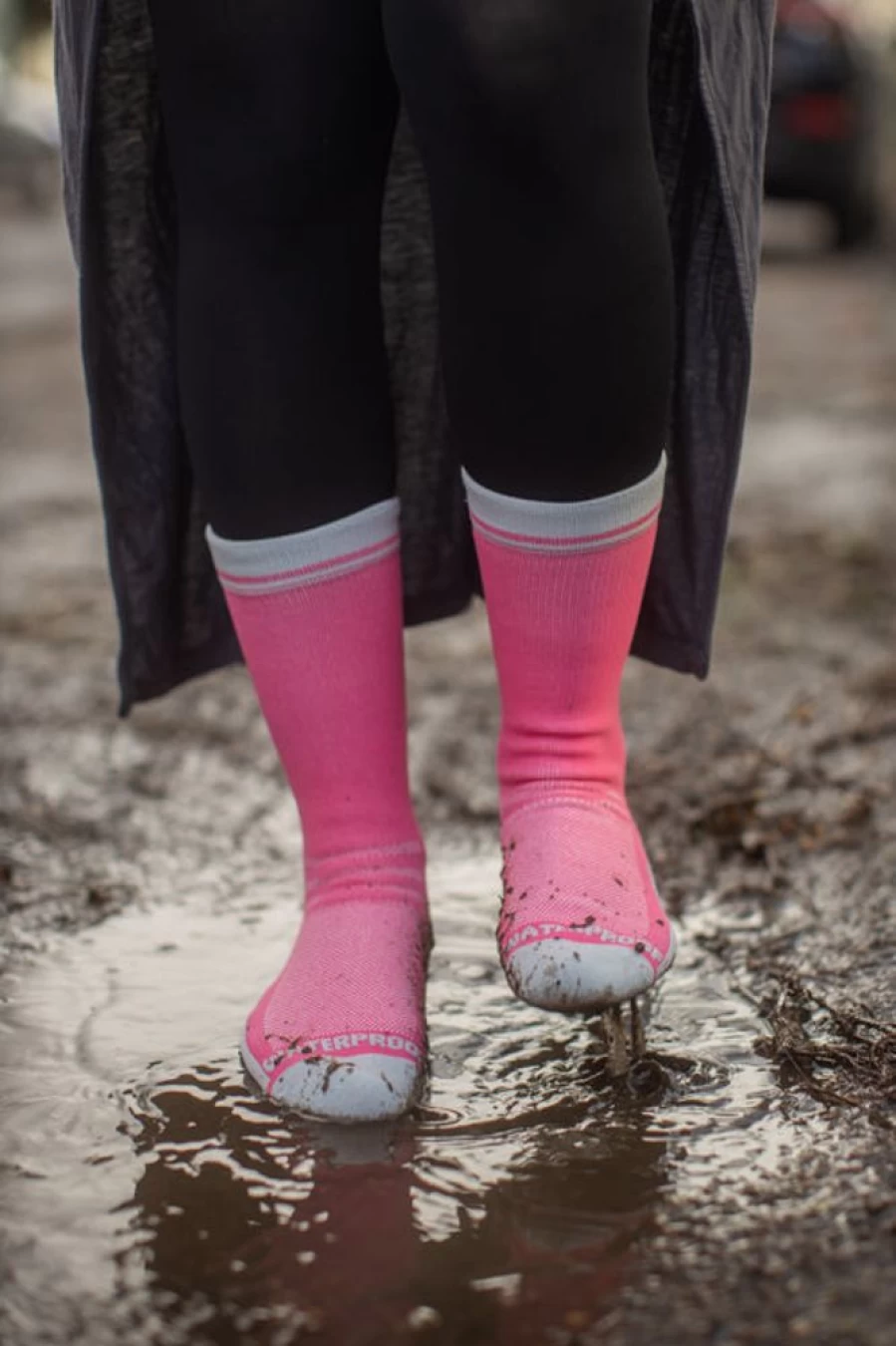 Showers Pass Crosspoint Brights Waterproof Socks for Cycling and Outdoor Activities