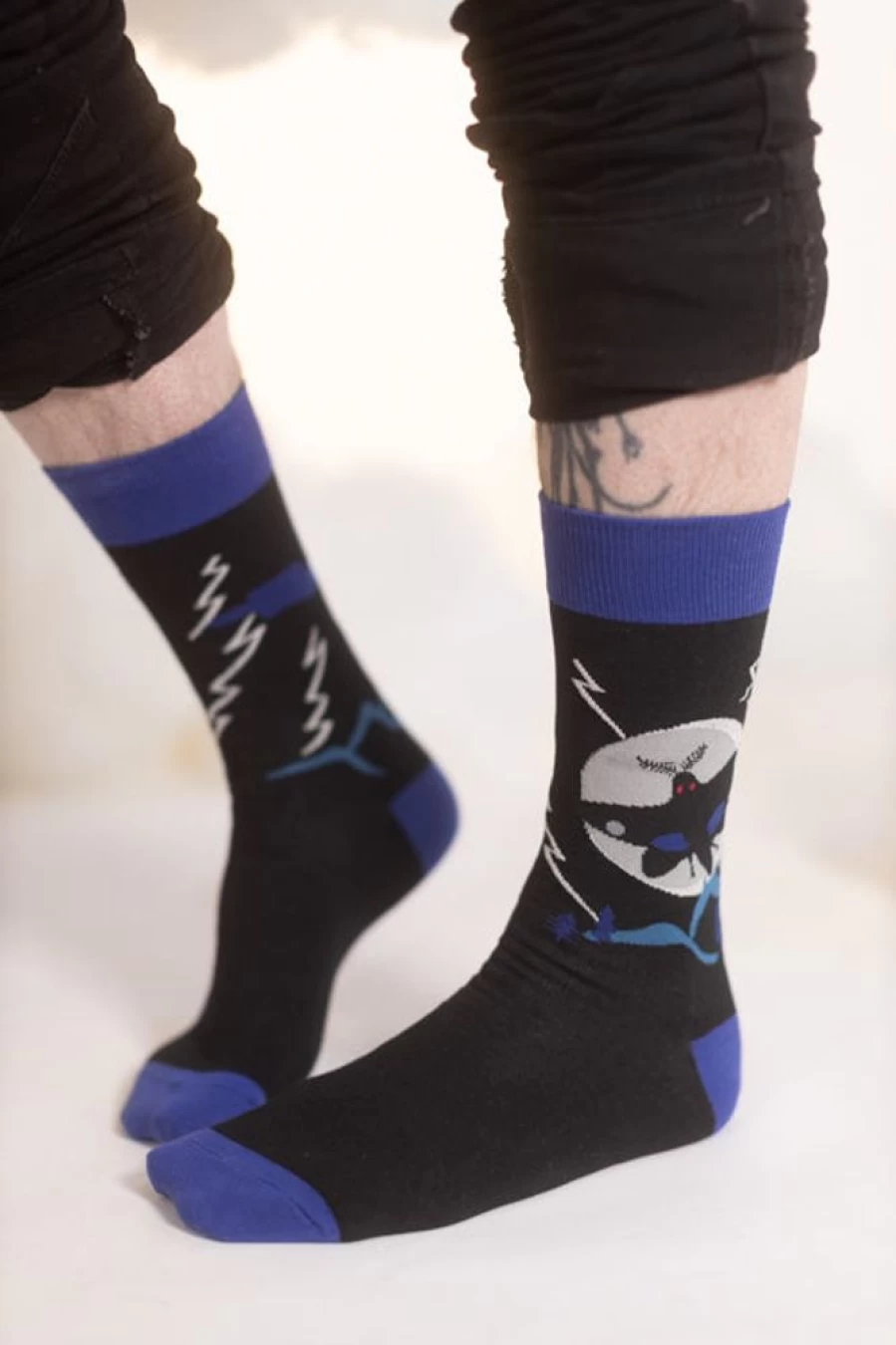 "Sock It To Me Mothman Believes In You Novelty Socks - Fun & Unique Crew Socks"