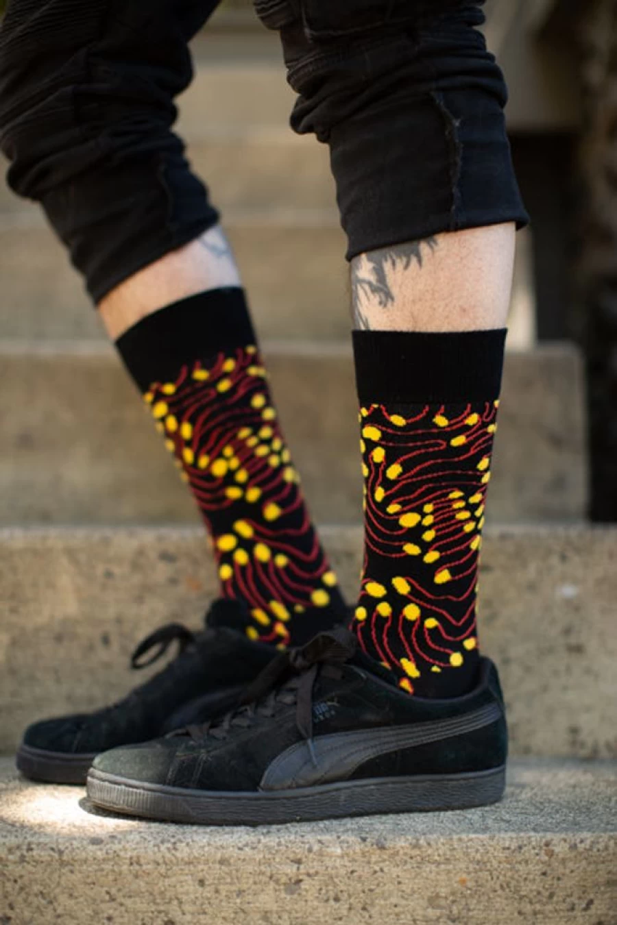 Happy Socks Eternal Fingers Crew Socks - Colorful & Comfortable Design