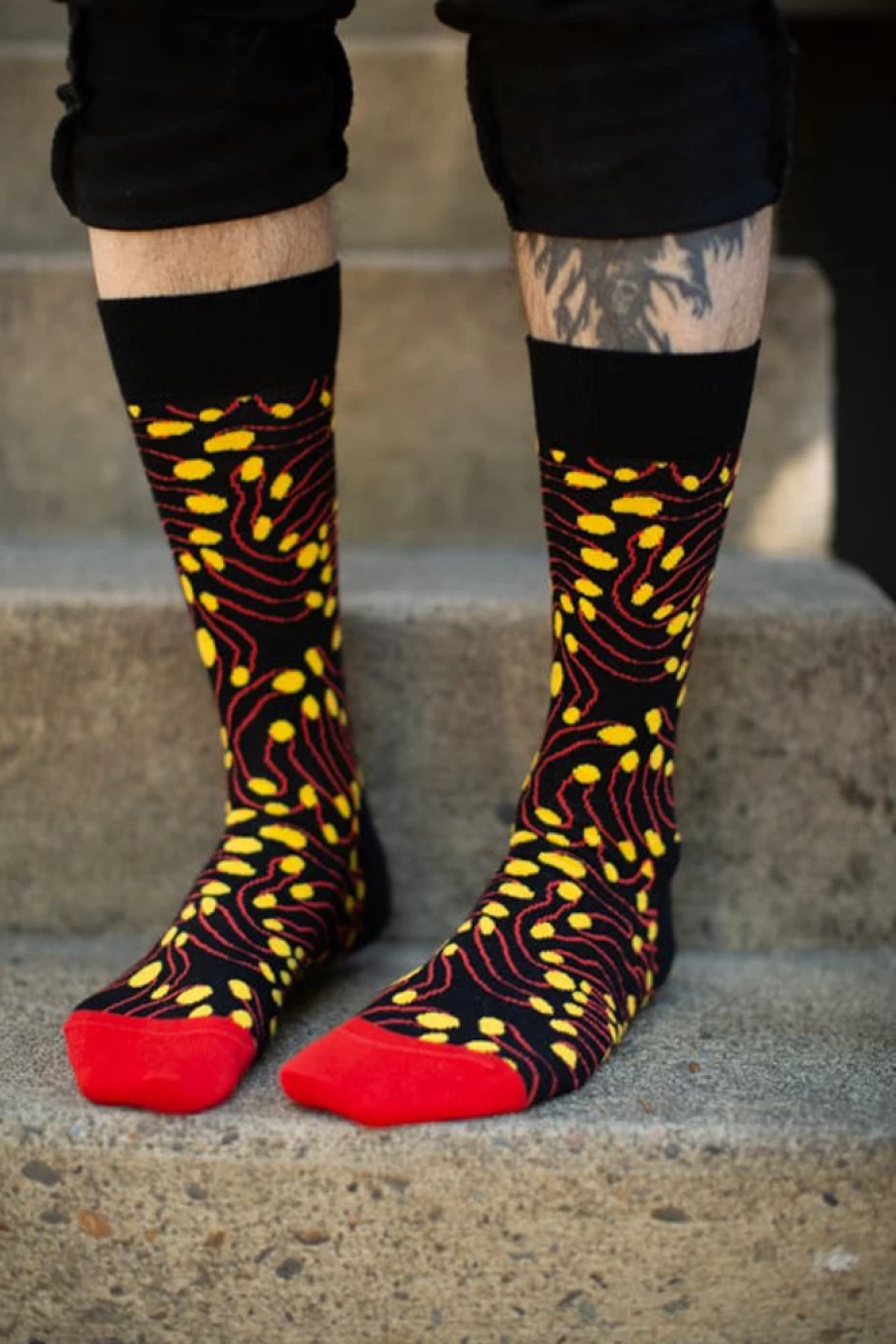 Happy Socks Eternal Fingers Crew Socks - Colorful & Comfortable Design