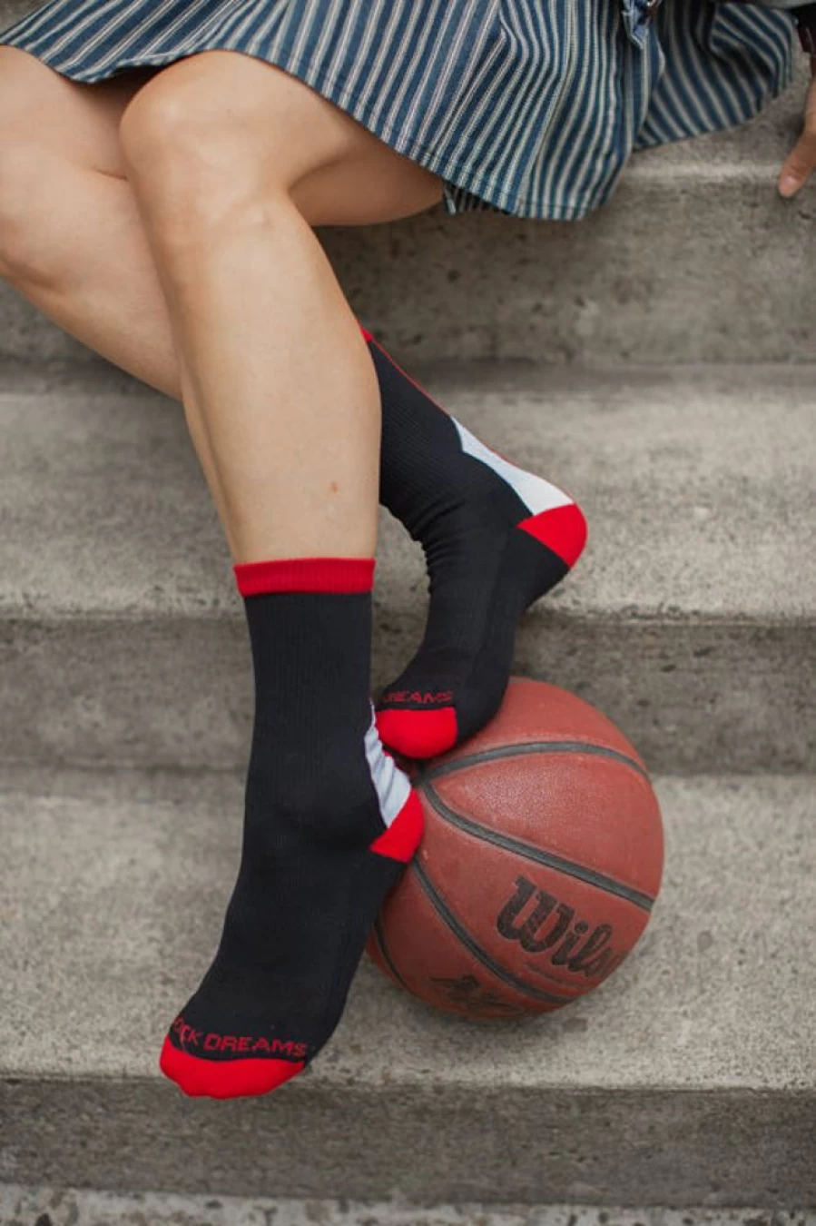 "Dreamer Socks Team Spirit Athletic Socks for Sports Fans"