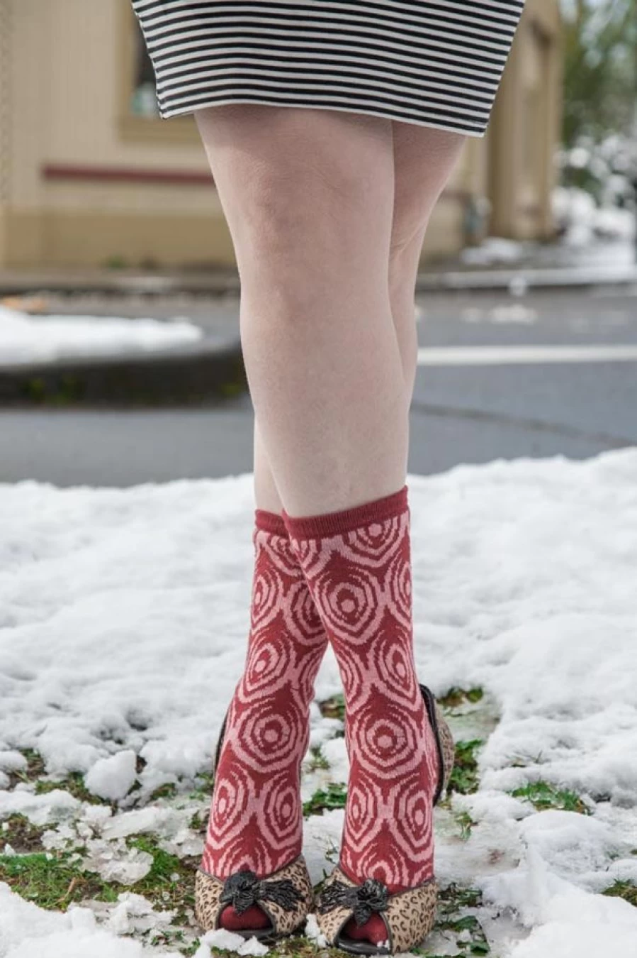 "Sock Dreams Vulva Art Project Crew Socks - Feminist & Artistic Design"