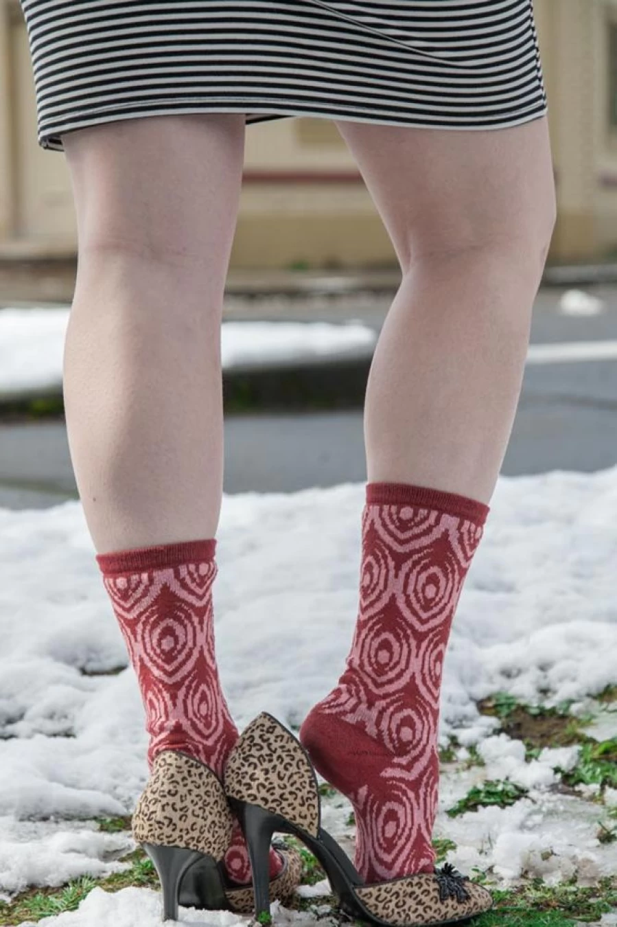 "Sock Dreams Vulva Art Project Crew Socks - Feminist & Artistic Design"